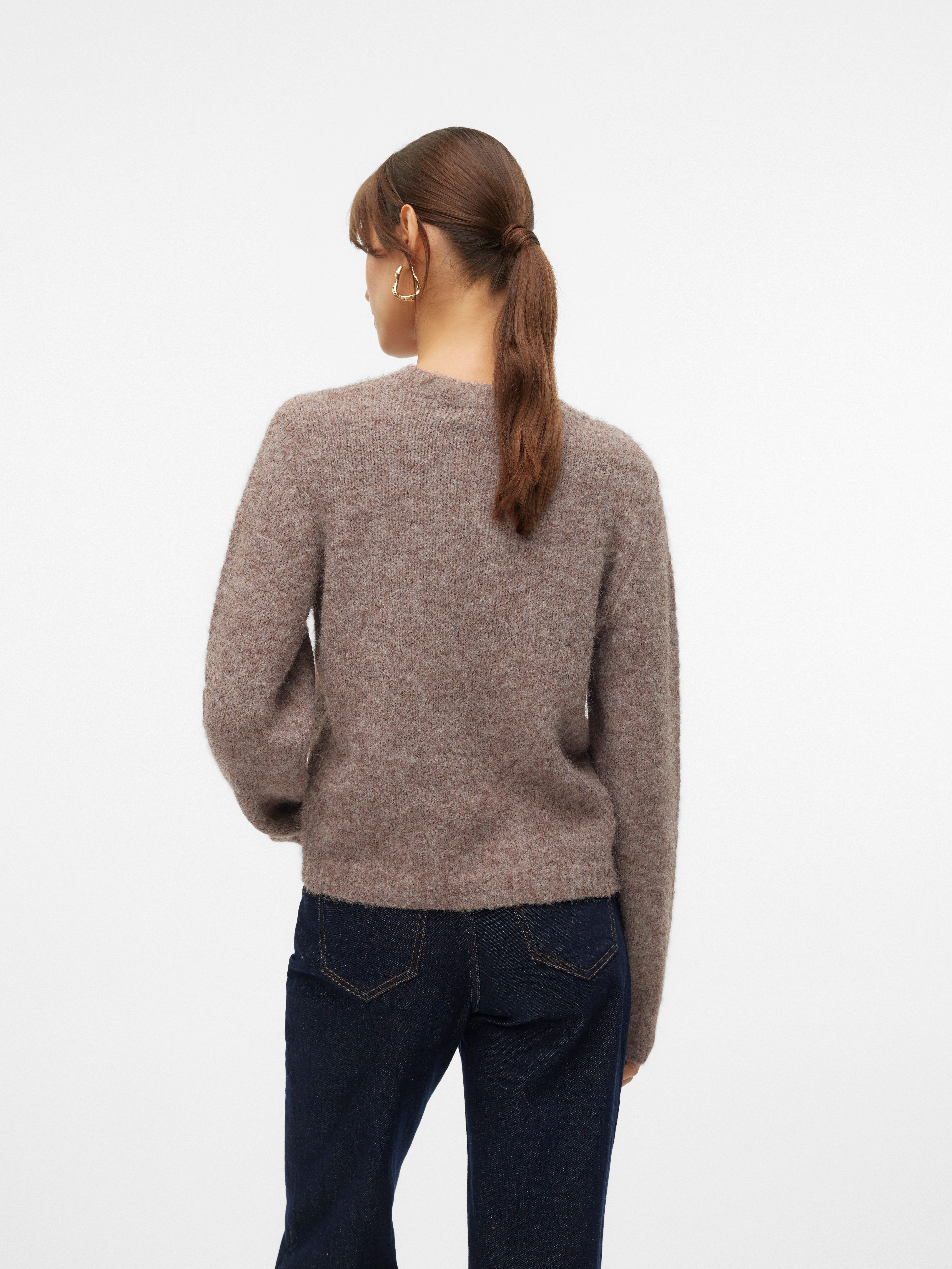 Vero Moda Gebreide trui VMNOVAH LS O-NECK PULLOVER GA NOOS