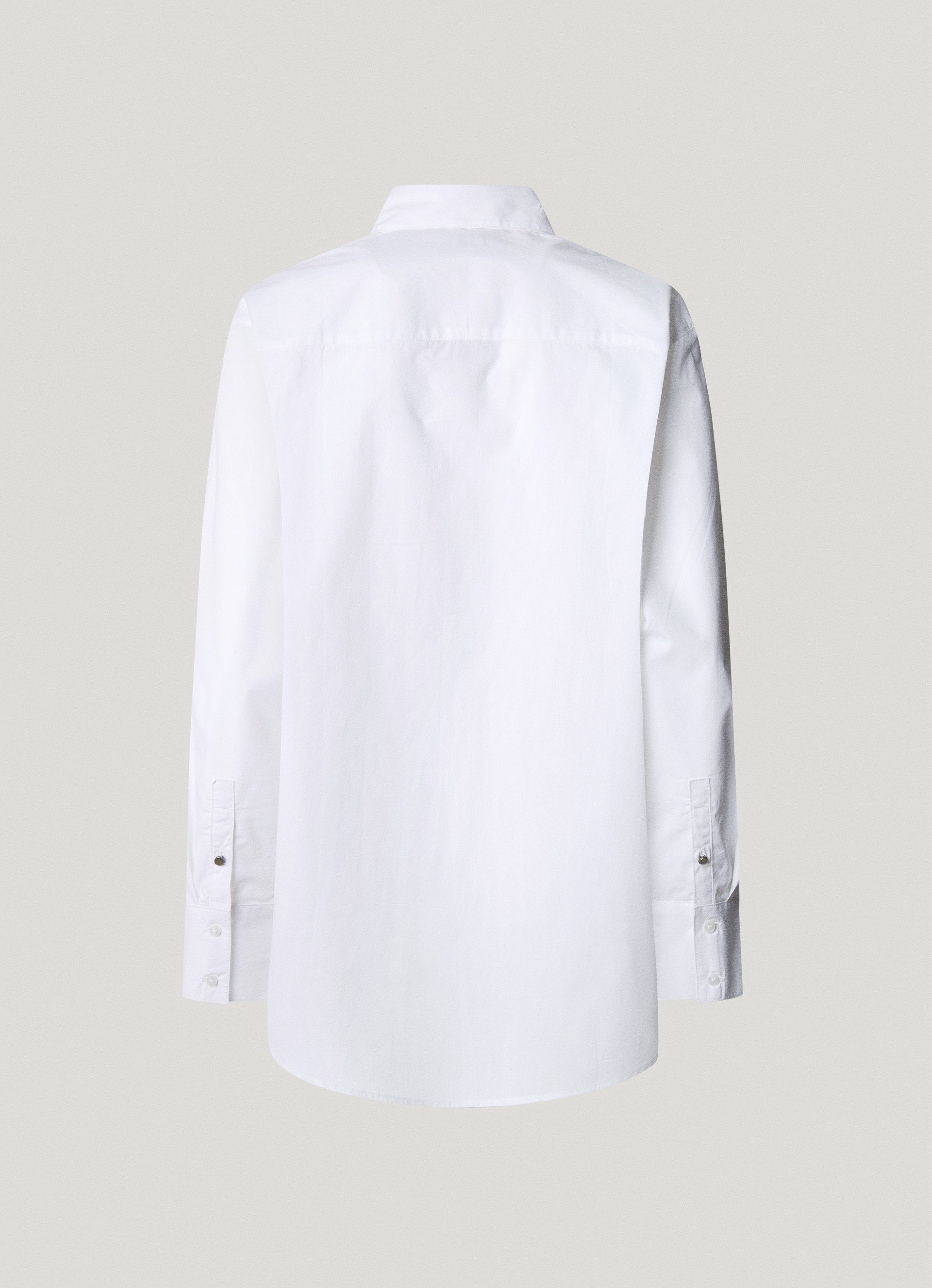 Pepe Jeans Overhemdblouse met ton-in-ton logo-borduursel op de borst