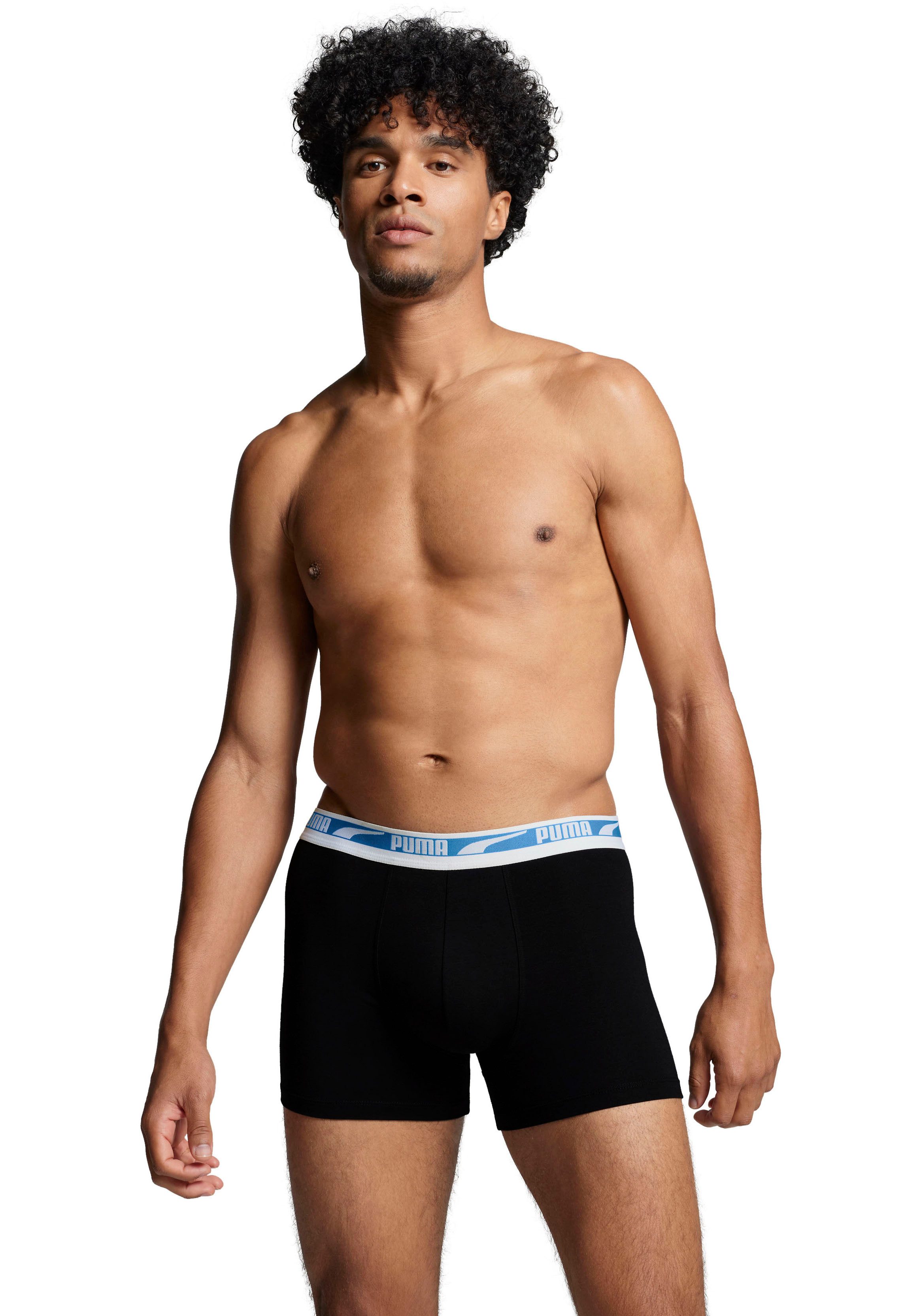 PUMA Boxershort MEN MULTI LOGO BOXER 2P (Set van 2)