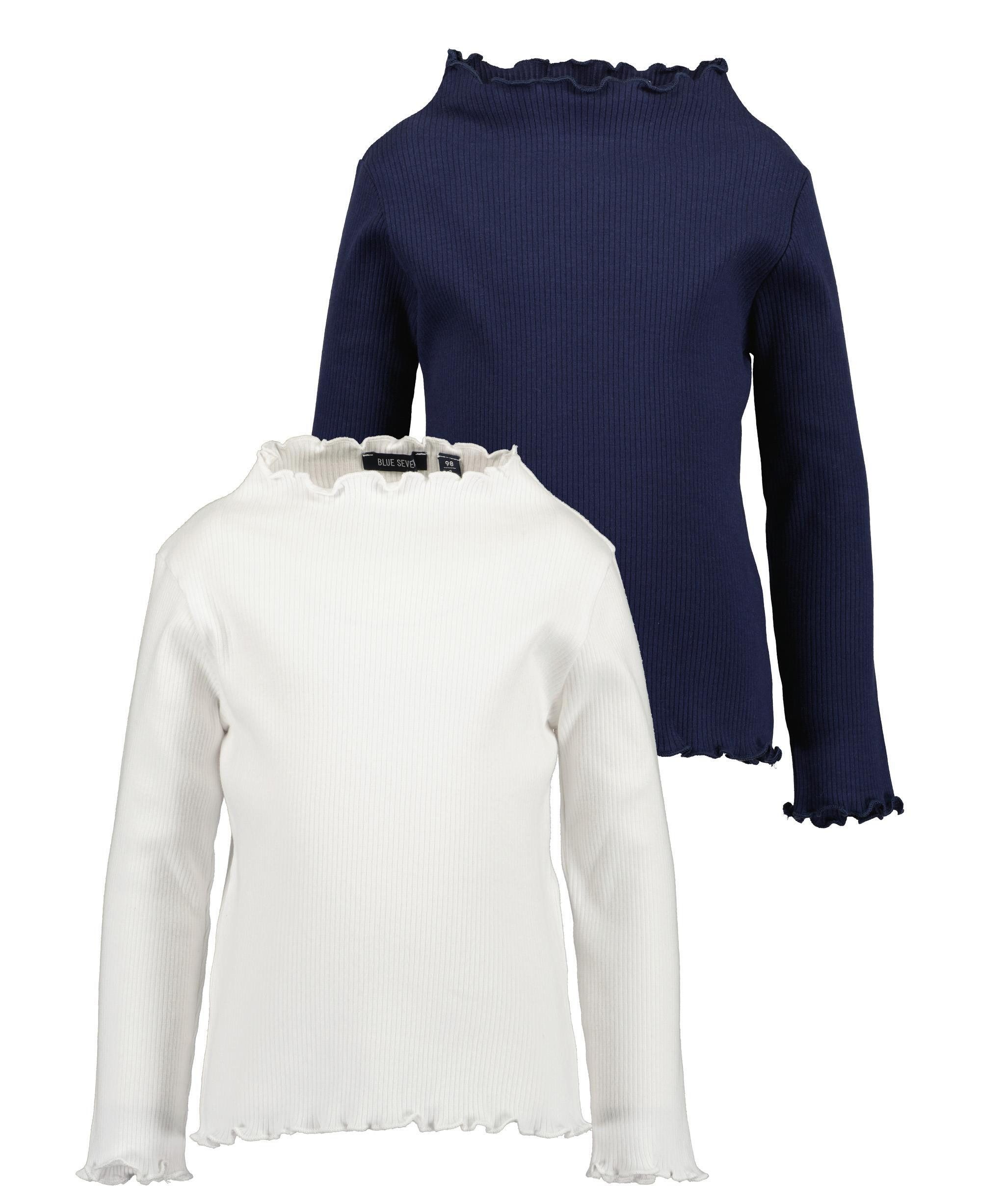 Blue Seven Shirt met lange mouwen Blue Seven meisjes lange mouw shirts (2-delig) meisjes shirts & tops maat 92 multicolor