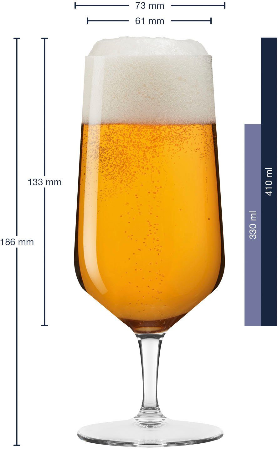 LEONARDO Bierglas Puccini 410 ml(set, 6-delig)