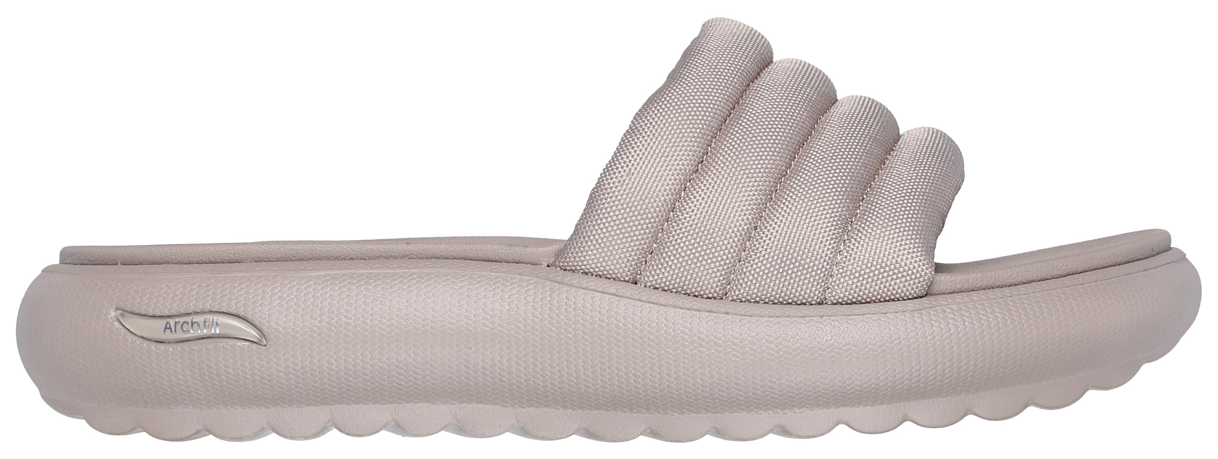 Skechers Slippers ARCH FIT CLOUD- , zomerschoen, slippers, poolslides met geprofileerde zool