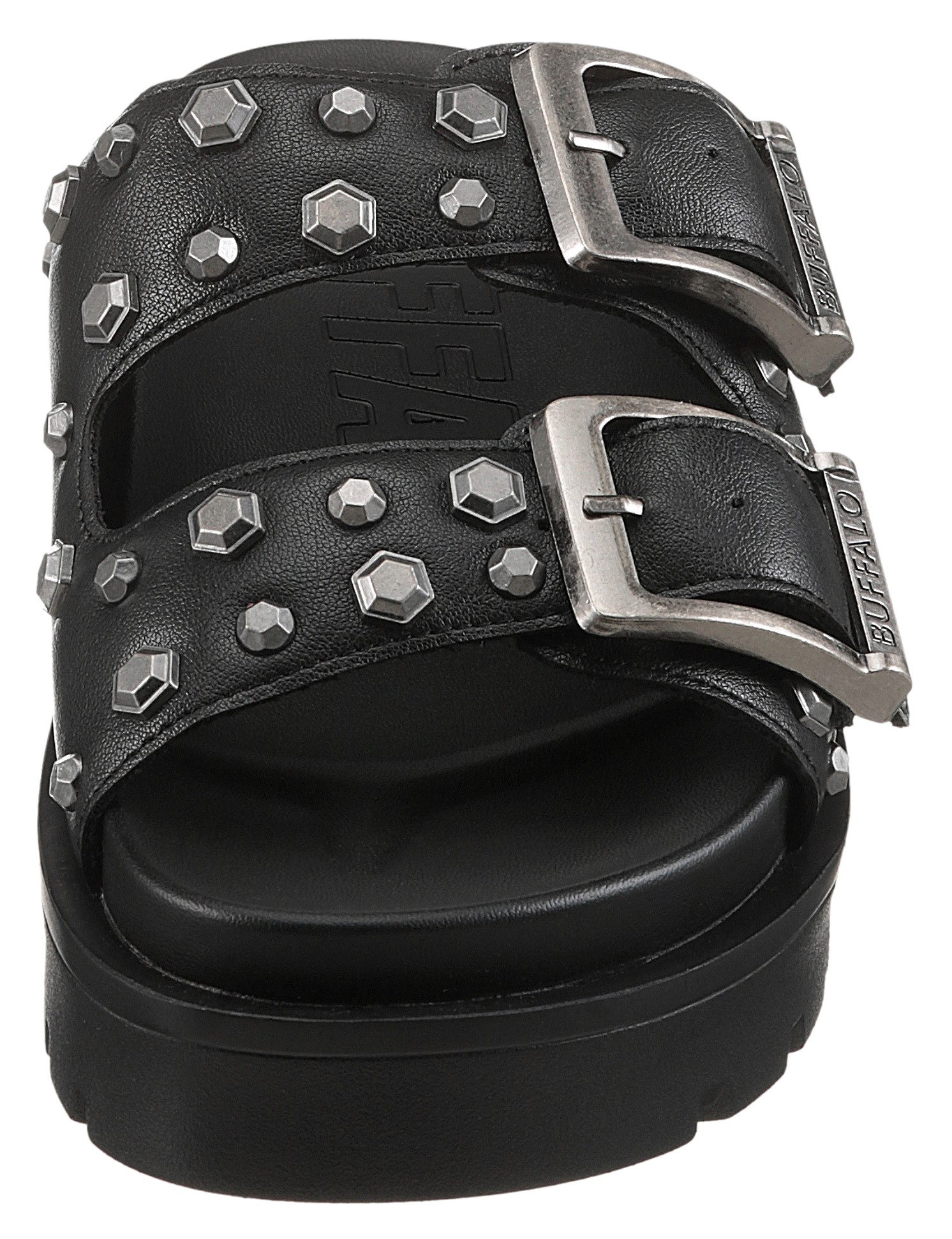Buffalo Slippers RAYA ARI , zomerschoen, slippers, strand-schoen met studs-decoratie