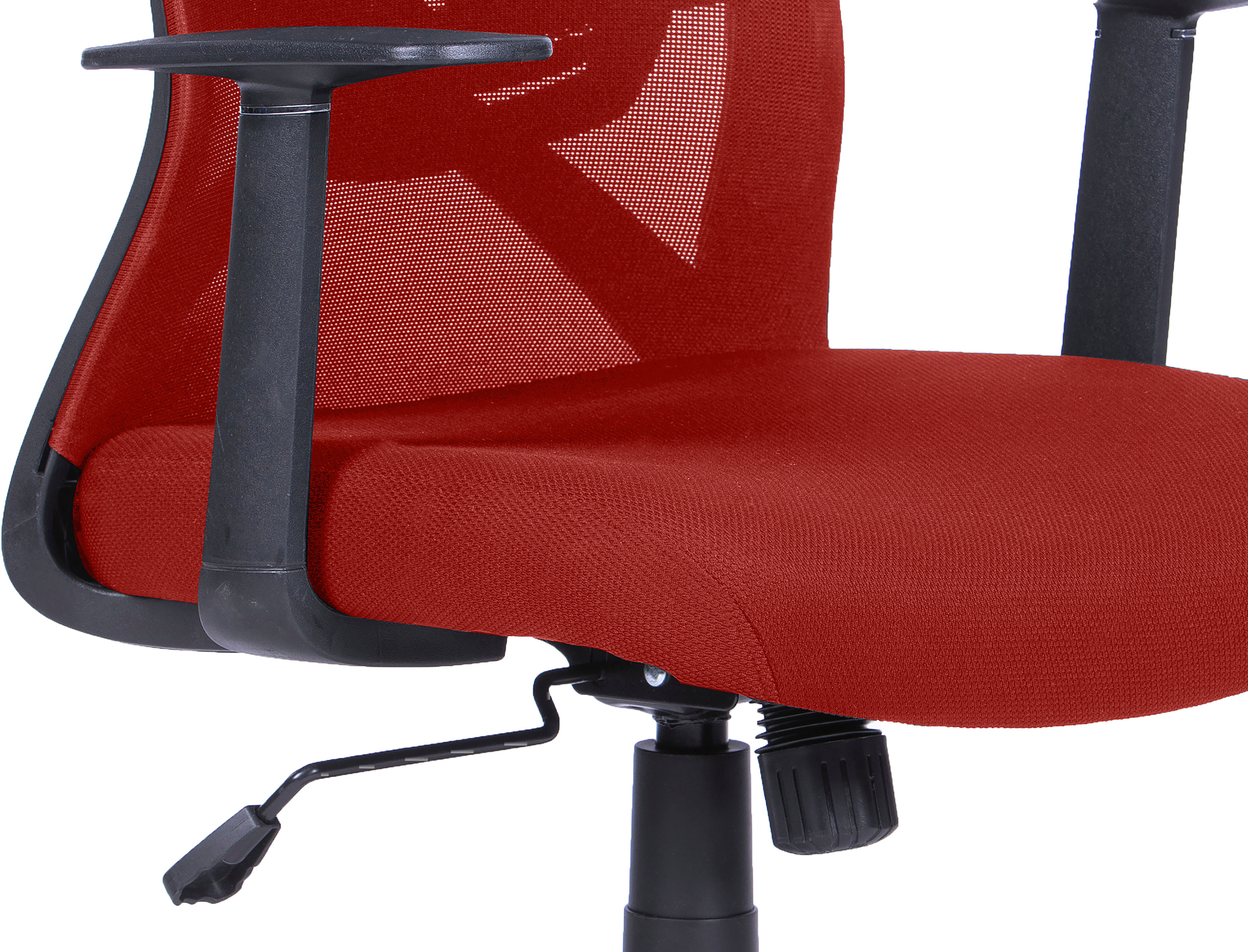 byLIVING Bureaustoel Long Mesh-weefstof in zwart, kantelmechanisme met hardheidsinstelling