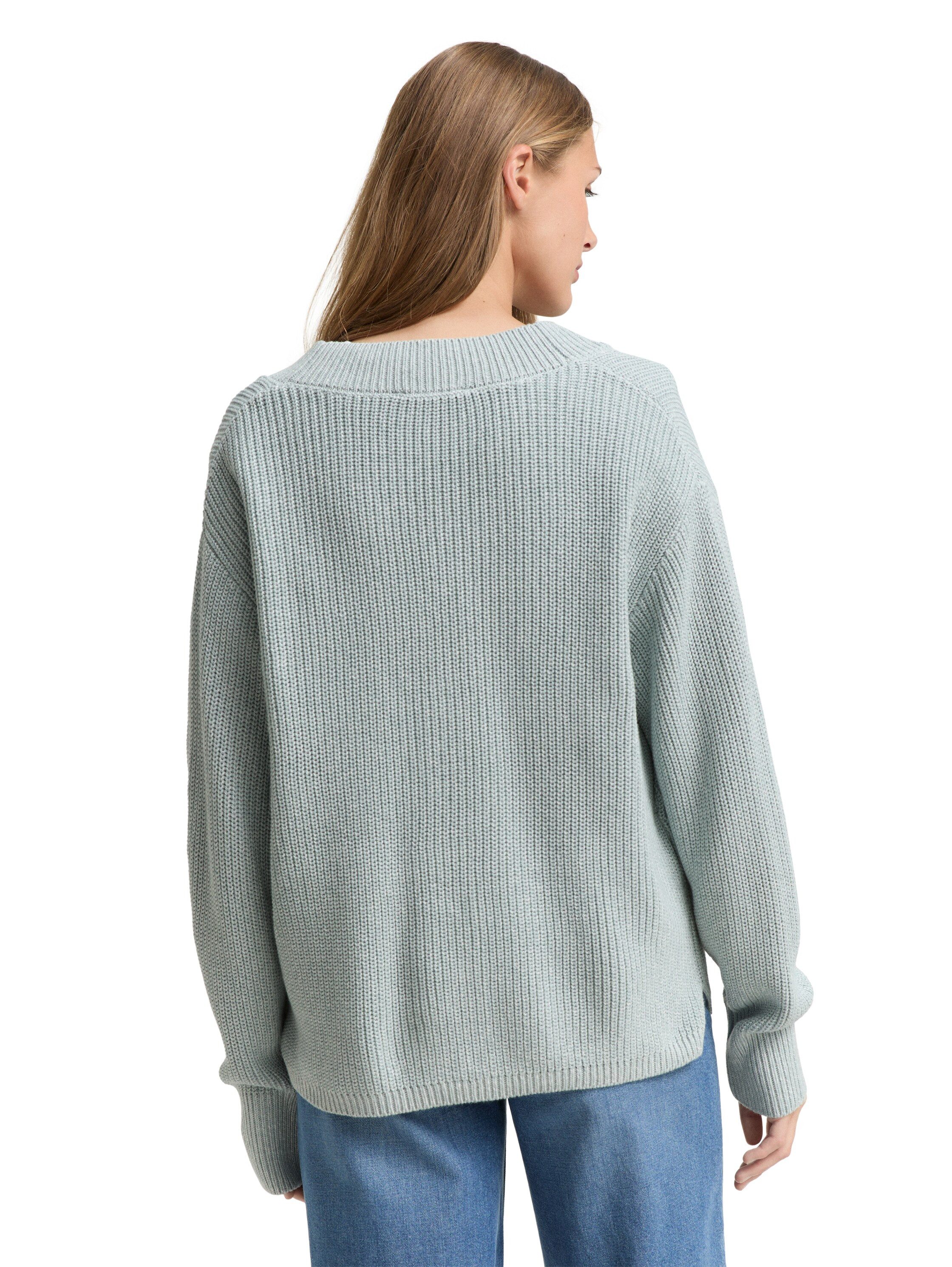 Tom Tailor Denim Cardigan met breistructuur en knoopsluiting
