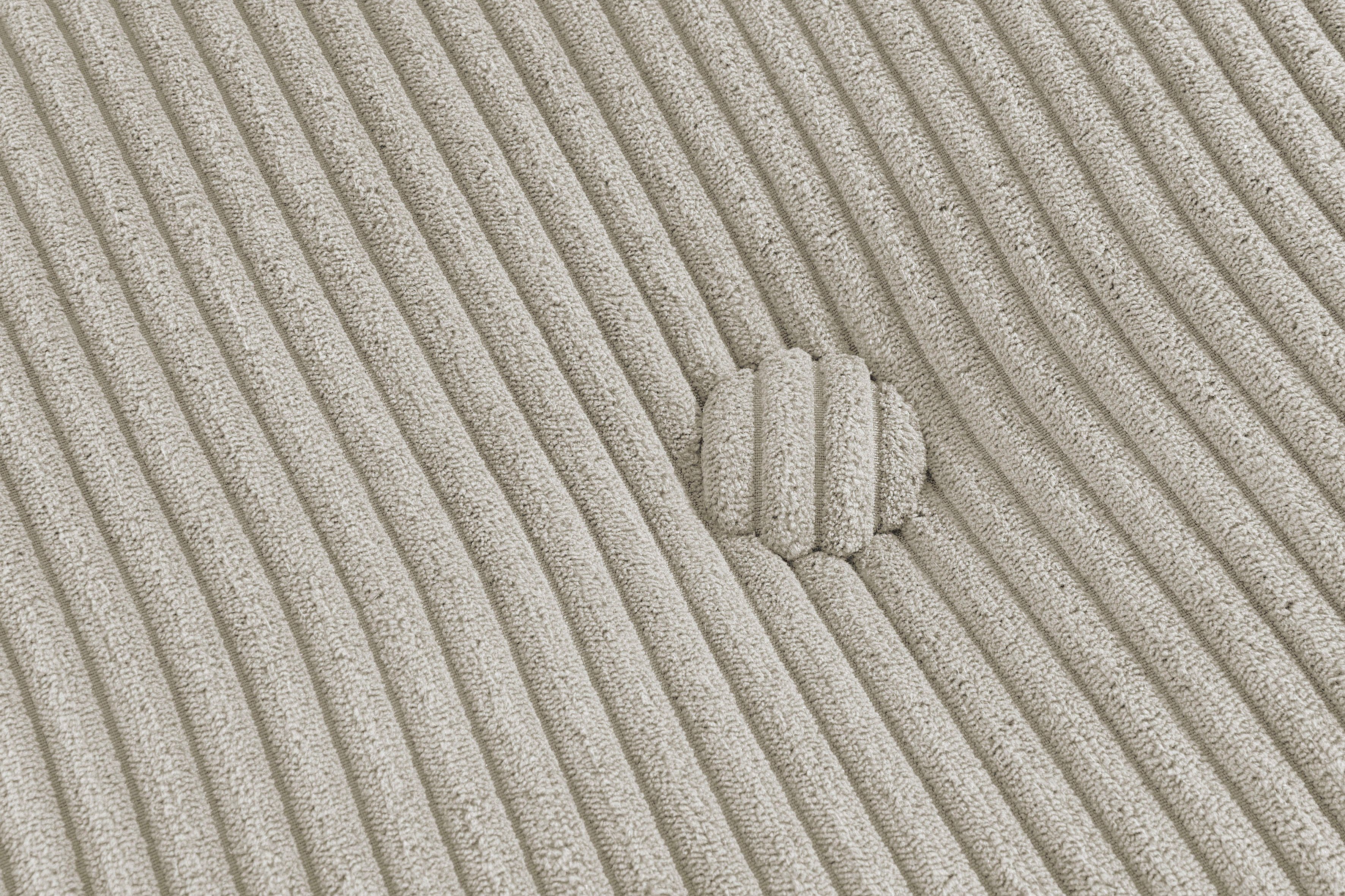 INOSIGN Fauteuil Pia Loungestoel van corduroy, in 2 maten, poef-functie.