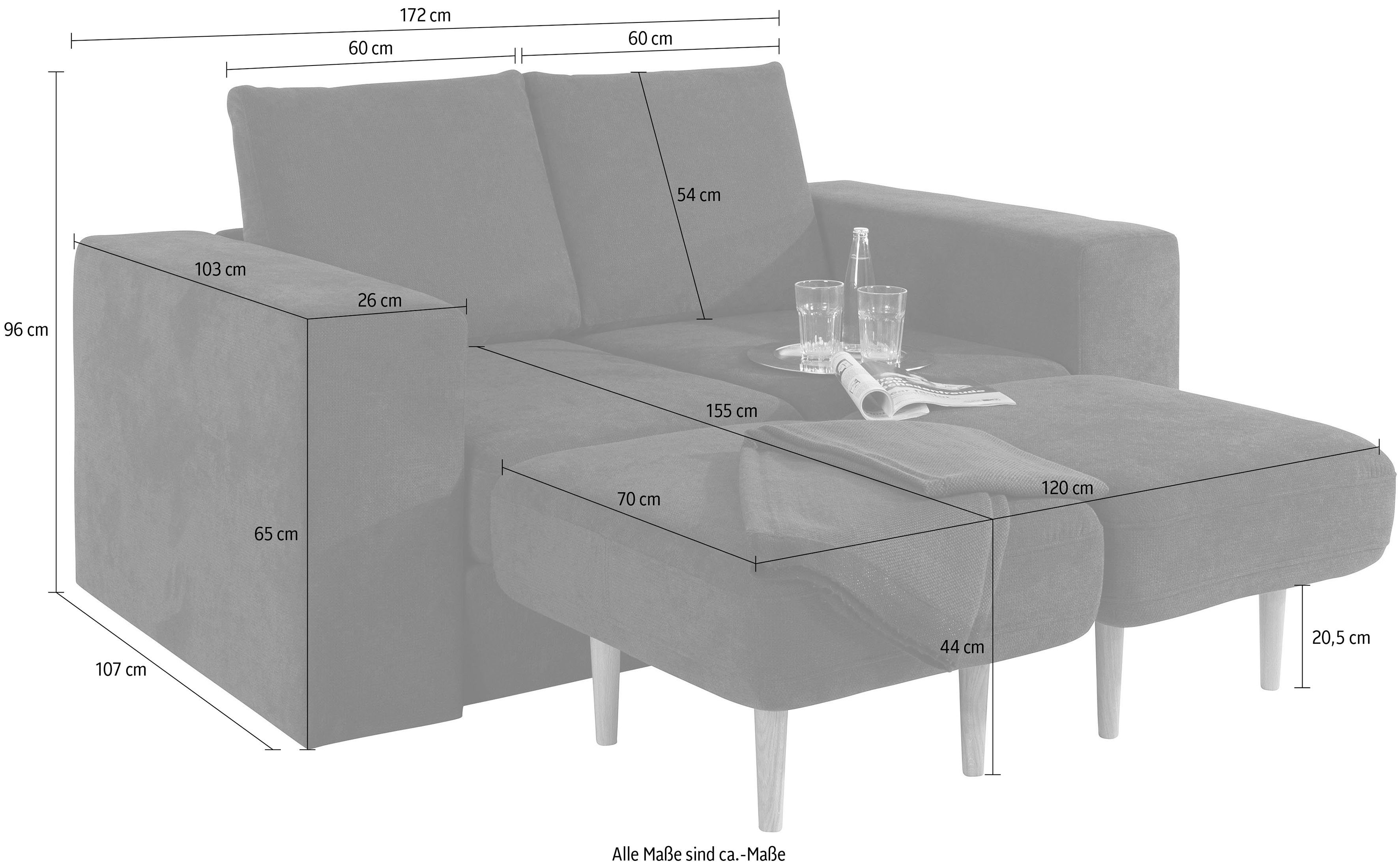 LOOKS BY WOLFGANG JOOP 2-zitsbank Looksv Aan te passen bank: de bank wordt bank met 2 hockers