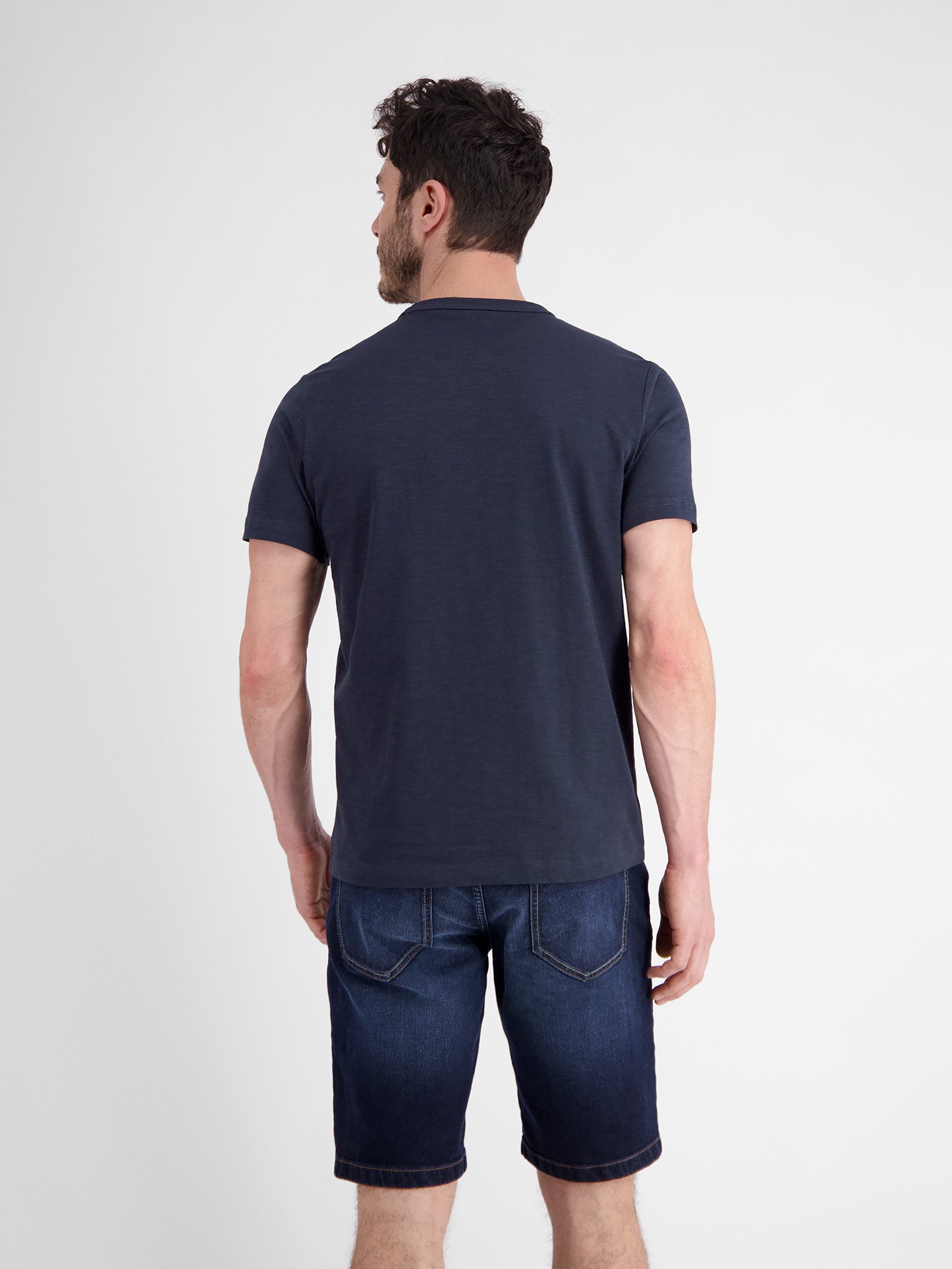Lerros T-shirt LERROS ronde hals T-shirt met fotoprint