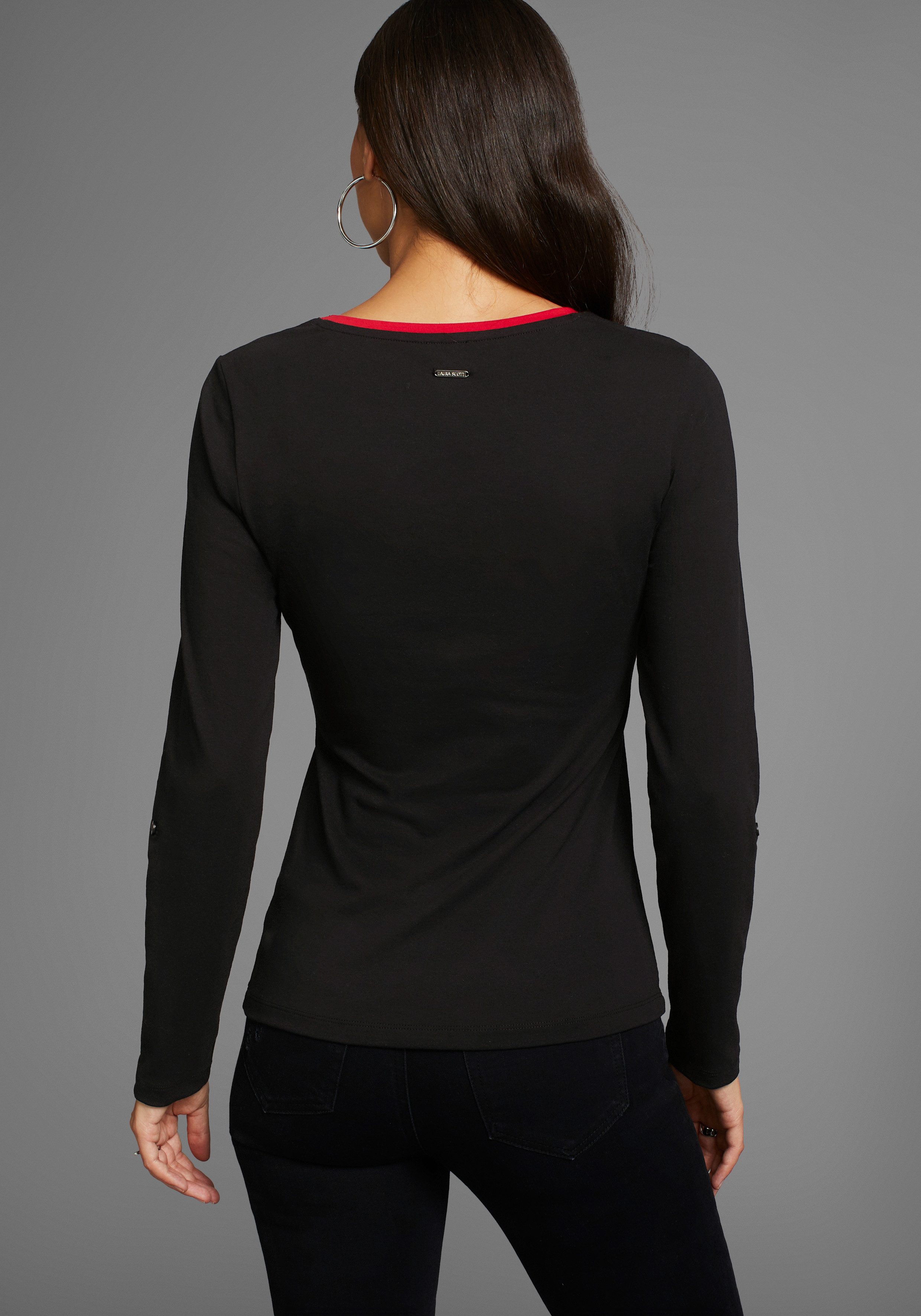 Laura Scott Shirt met 3 4 mouwen