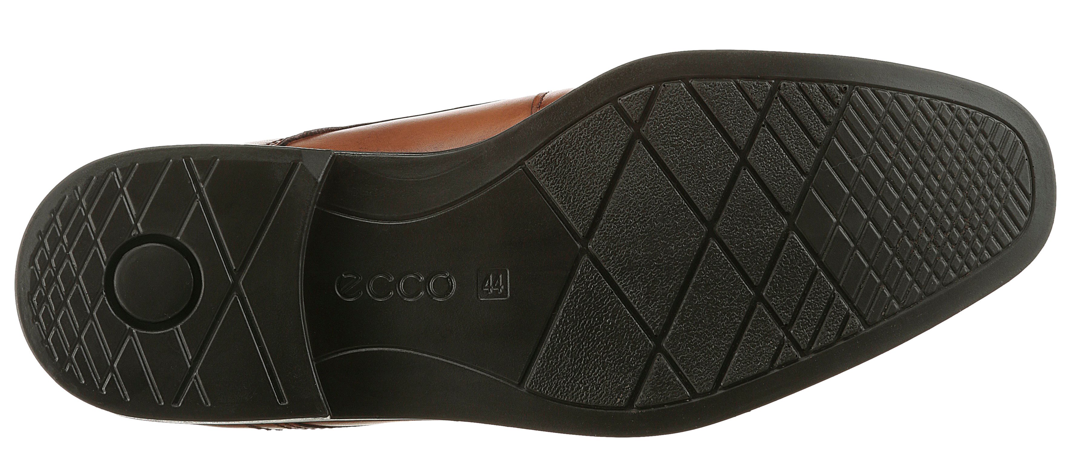 Ecco Veterschoenen Melbourne Amber in used-look, vrijetijdsschoen, lage schoen, veterschoen