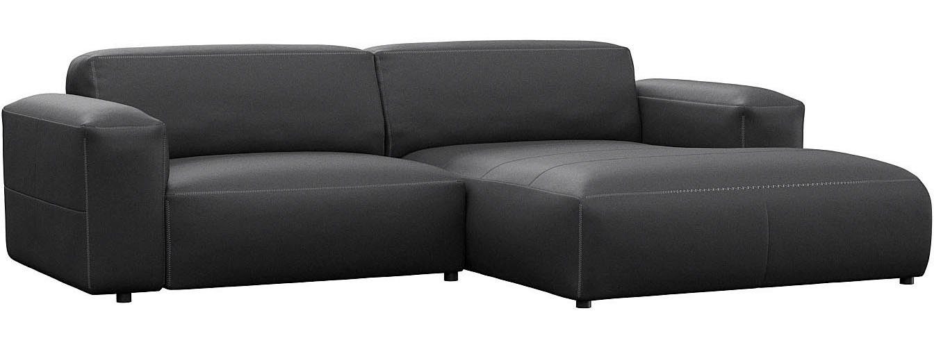 FLEXLUX Hoekbank Lucera Chaise longue rechts of links, L-vorm, comfortabel