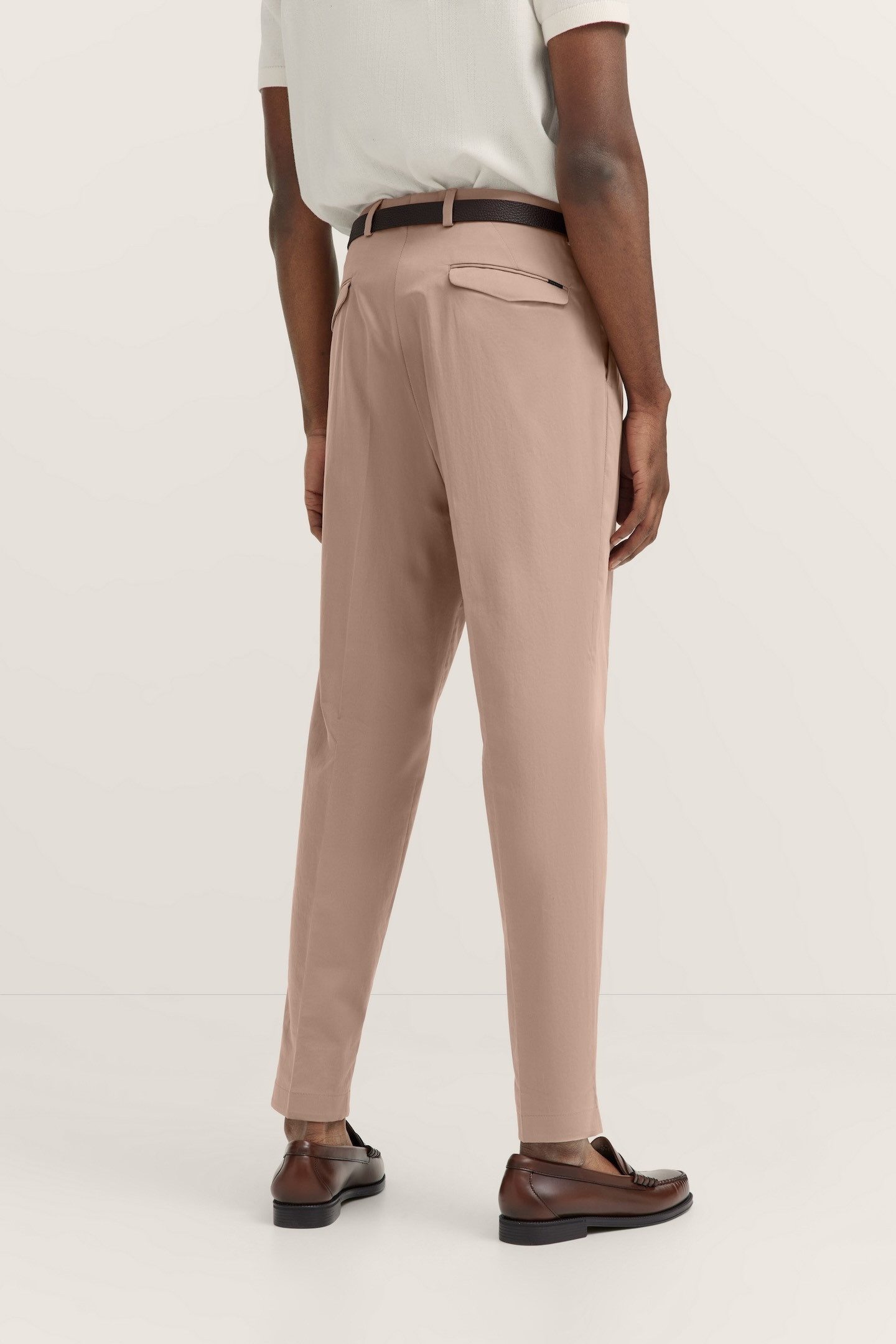 Bugatti Bandplooibroek met satin-stretch
