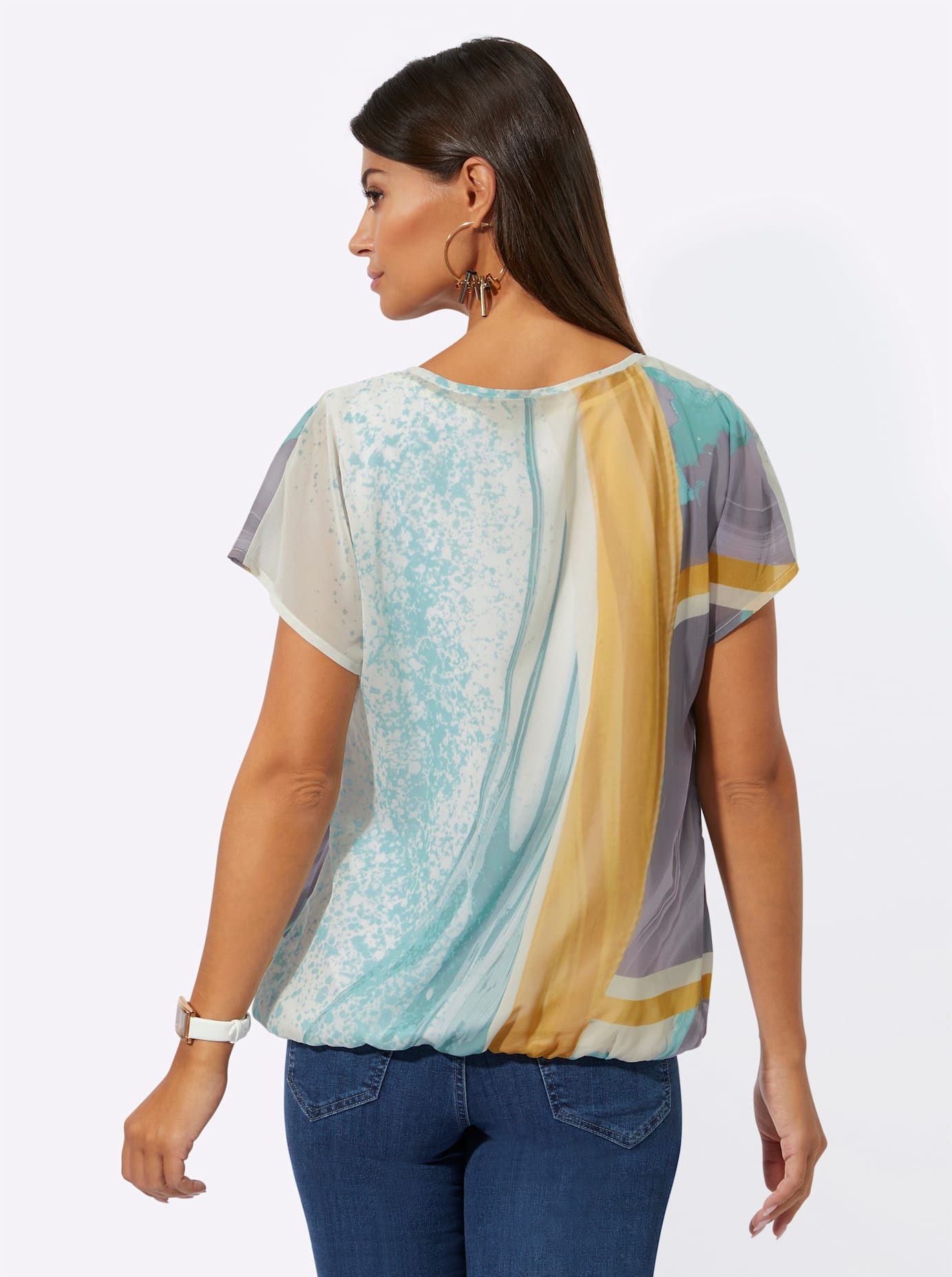 Creation L Blouse met korte mouwen