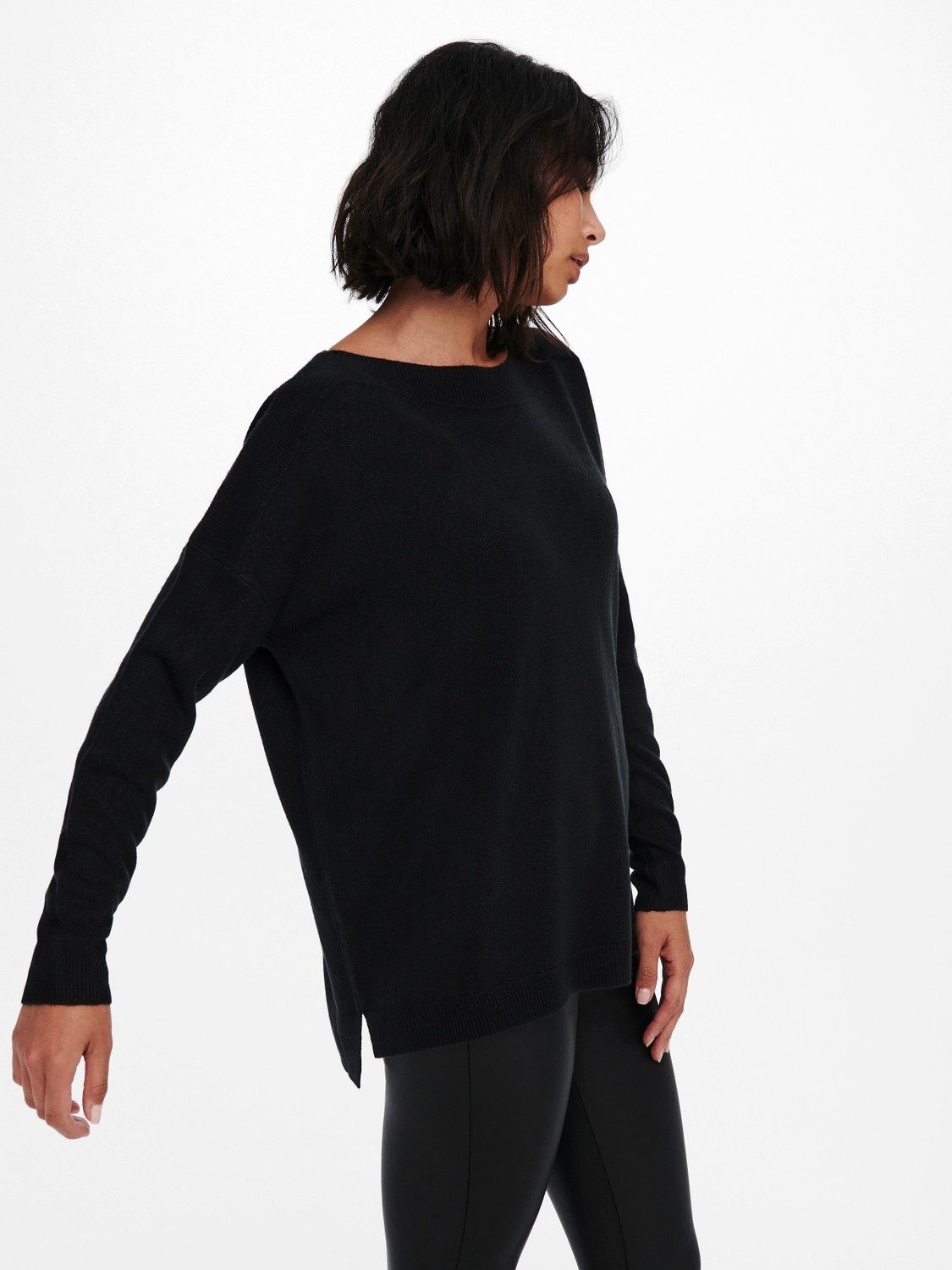 Only Gebreide trui ONLAMALIA L/S BOATNECK
