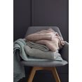 schoener wohnen-kollektion deken mêlee gebreide deken met gemêleerd effect grijs