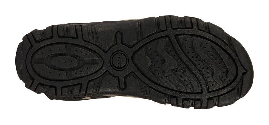 Geox Sandalen UOMO SANDAL STRADA C , zomerschoen, klittenbandschoen, outdoorsandaal, met leren voetbed