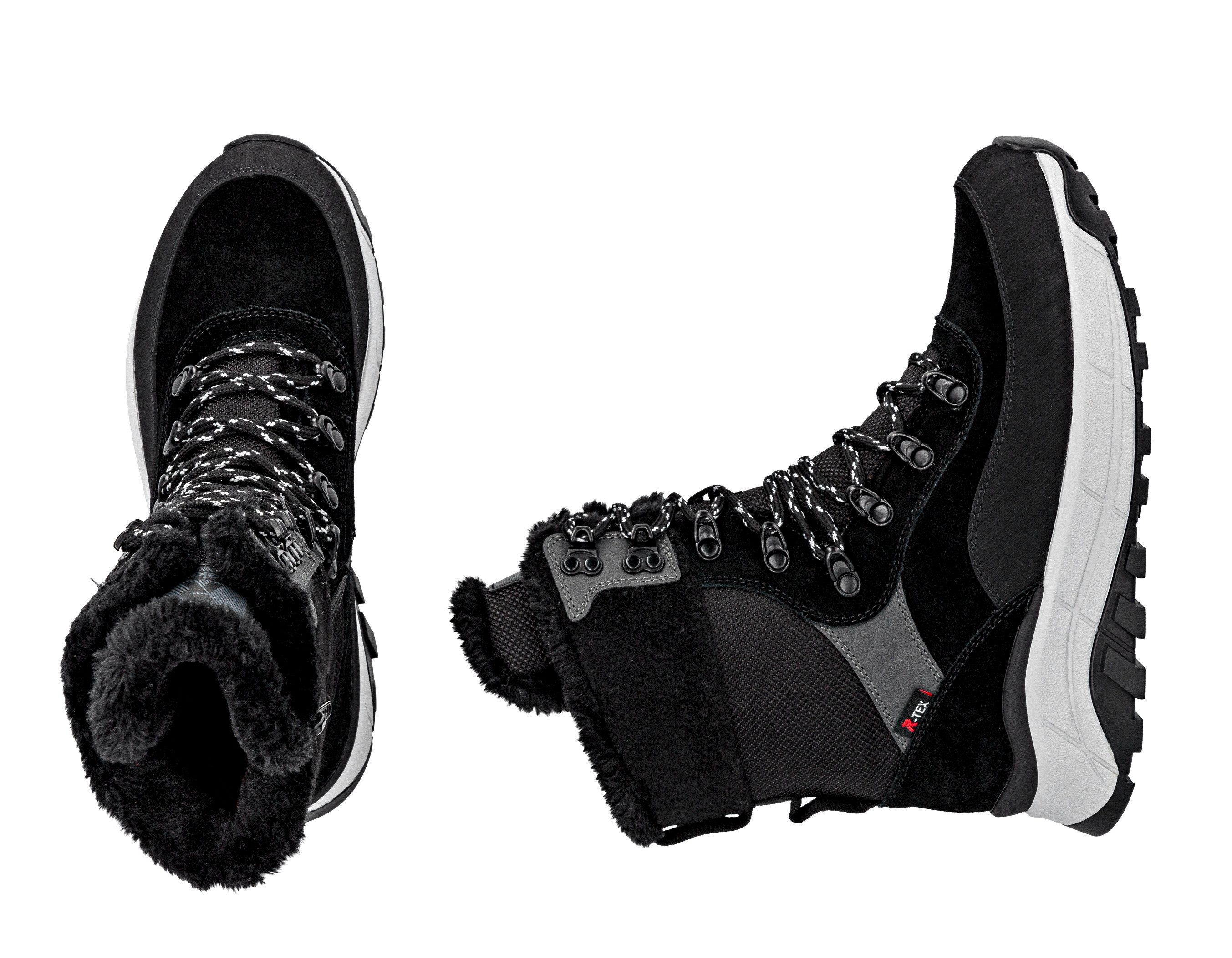 RIEKER Sport Winterlaarzen snow boots, outdoor ankle boots, tex equipment, fiber grip sole