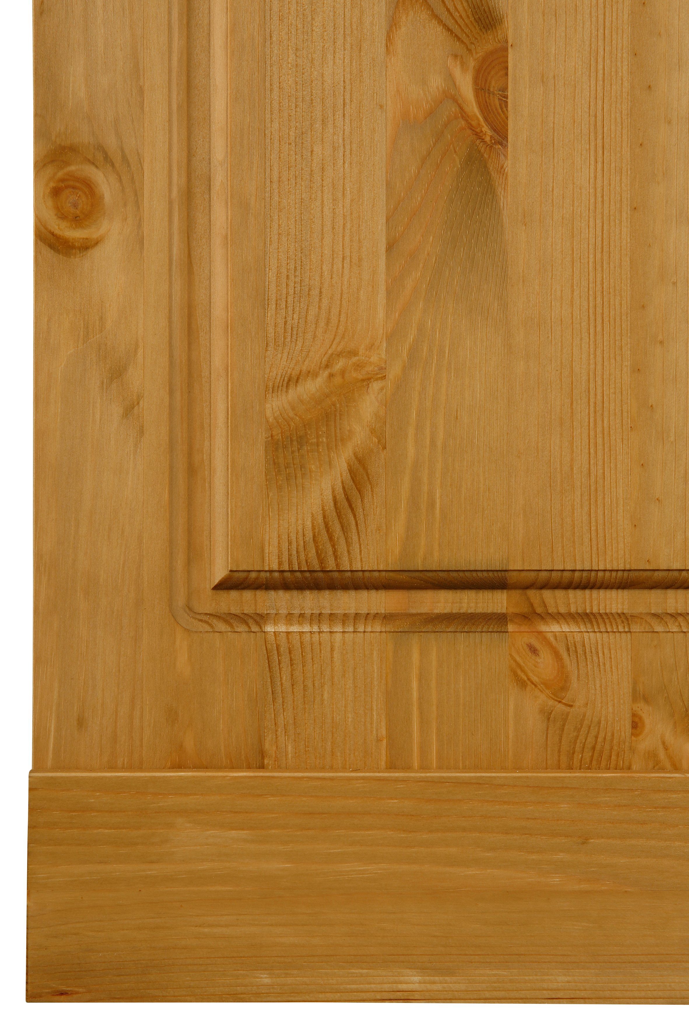 Home affaire Kapstokpaneel Basilico van massieve dennen, fsc®, breedte 60 cm, met kledingstang, houten haken