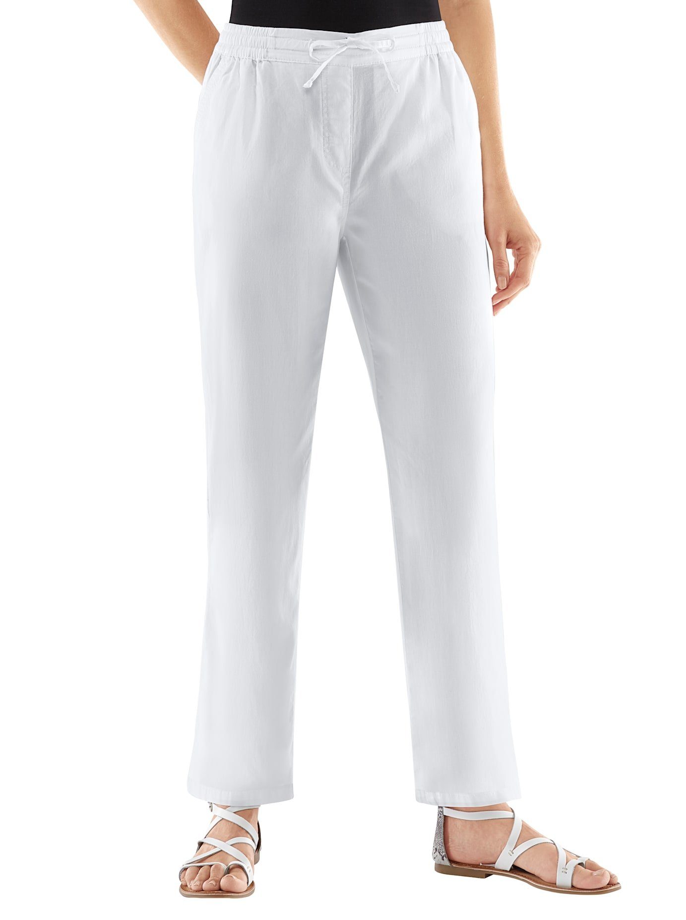 Classic Basics Palazzobroek dames marlenebroeken maat 48 wit