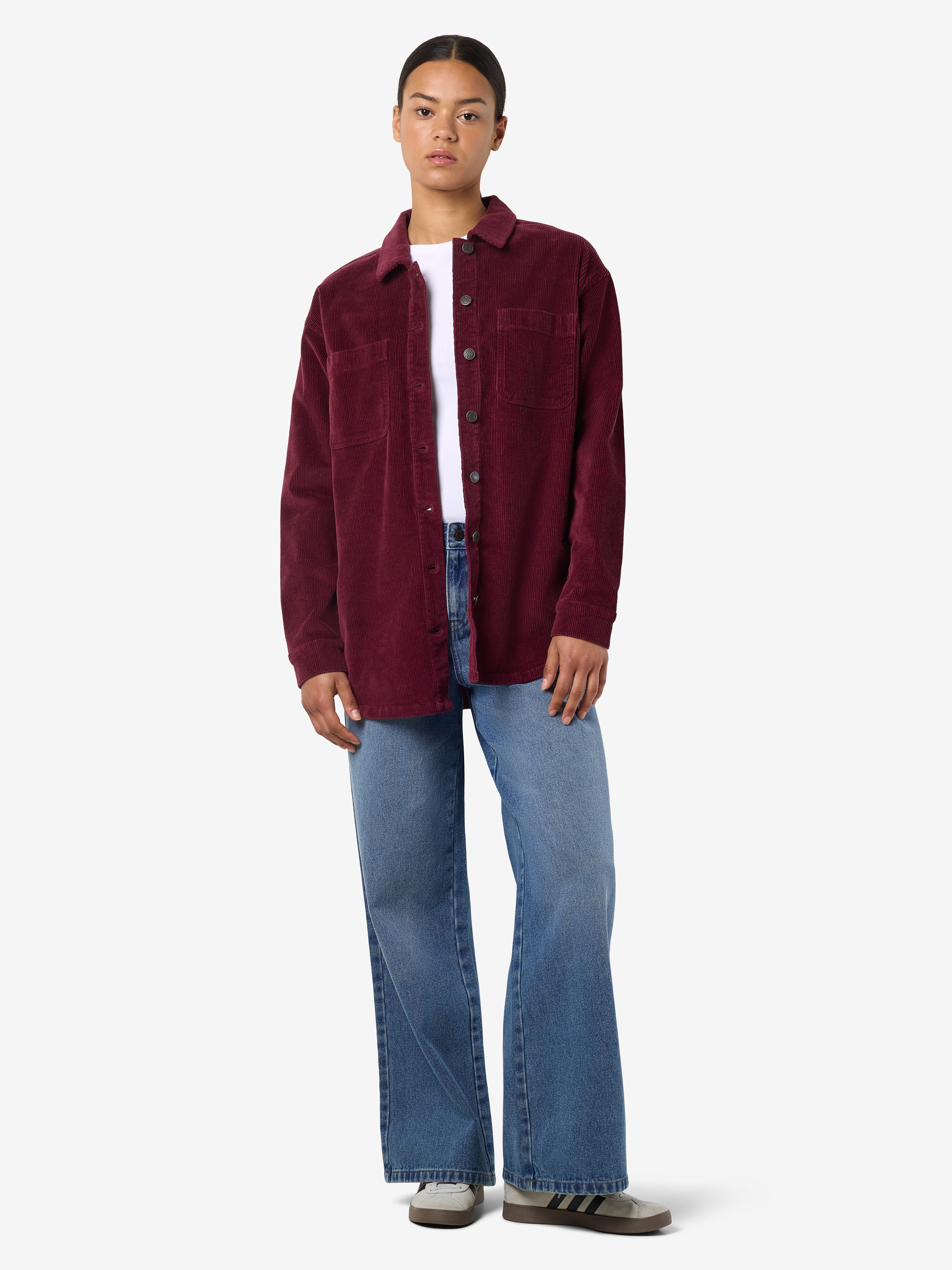 Noisy may Cordjasje NMALVA L/S SHACKET COLORED CORDUROY NOOS