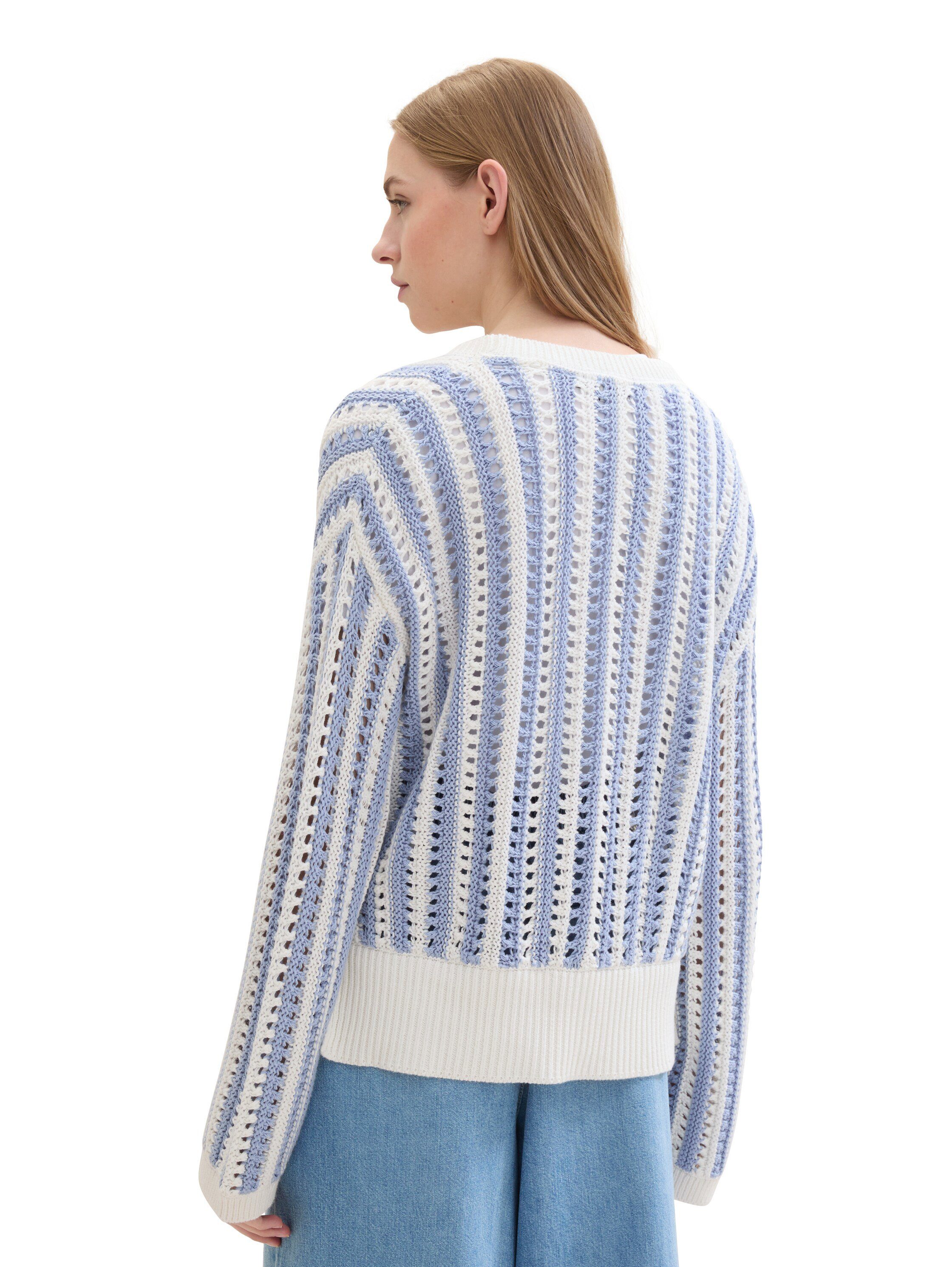 Tom Tailor Denim Cardigan van breiwerk en met knoopsluiting