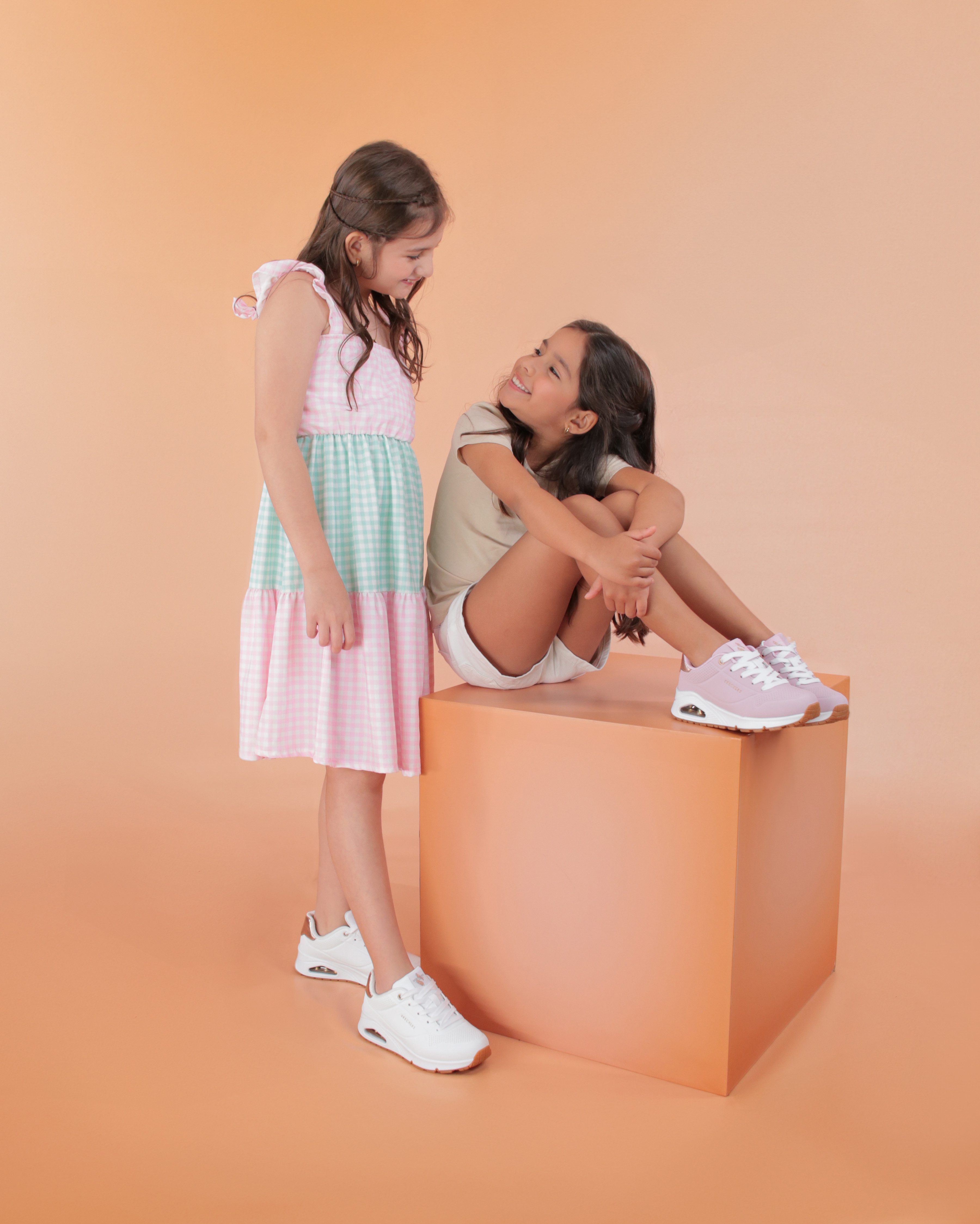 Skechers Sneakers ESS - STREET GIRLS , vrijetijdsschoen met gevoerde schacht, maat sjabloon te downloaden