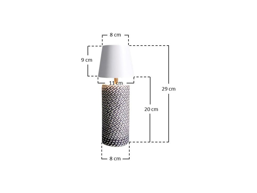 SalesFever Led-tafellamp Accu draagbaar en oplaadbaar, traploos dimmen (1 stuk)