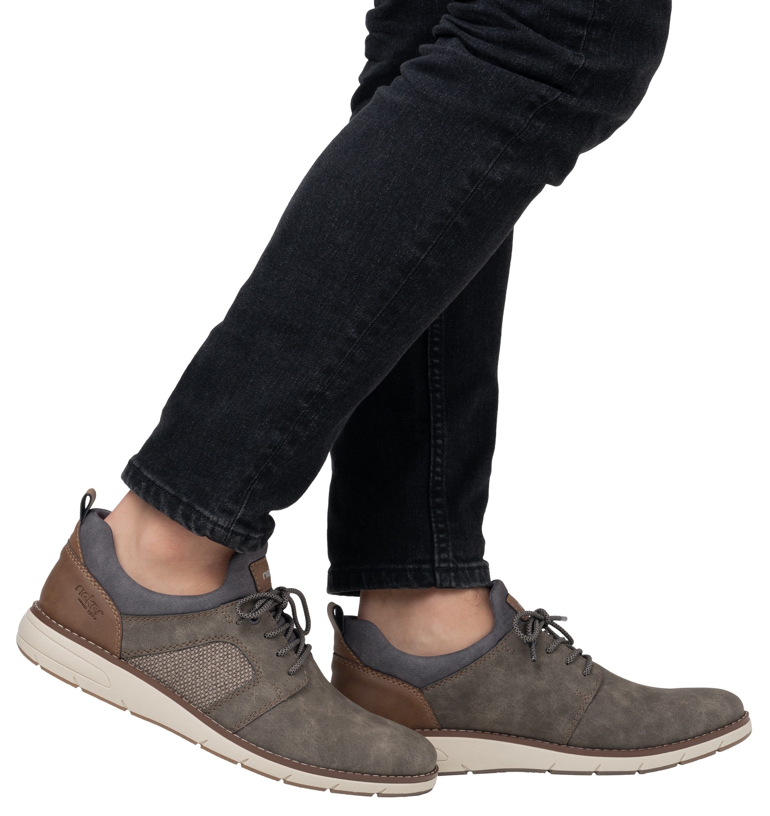 Rieker Slip-on sneakers Slippers, vrijetijdsschoen, lage schoen met modieuze zool