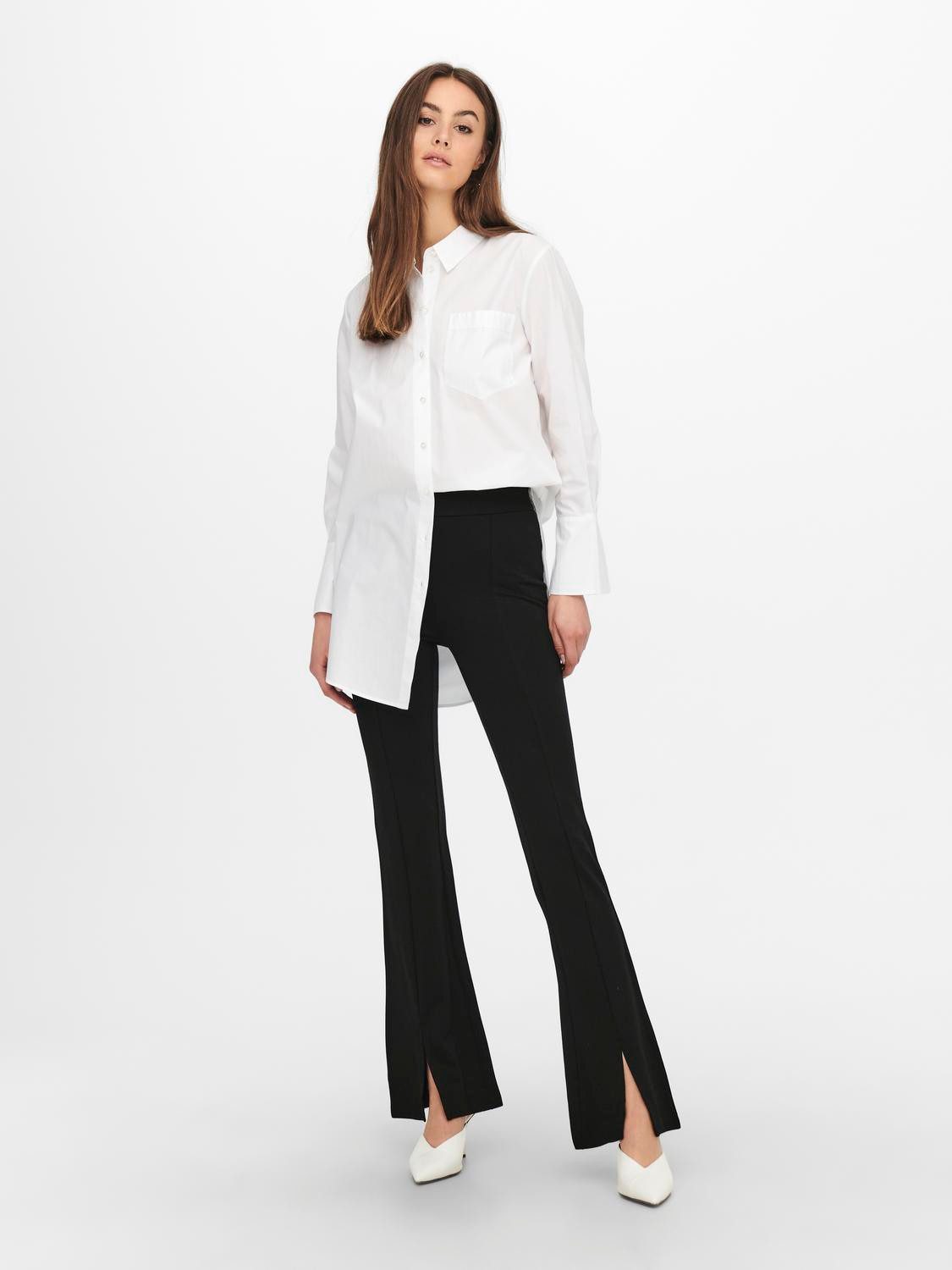 JDY Jerseybroek JDYPRETTY FLARE SLIT PANT JRS NOOS
