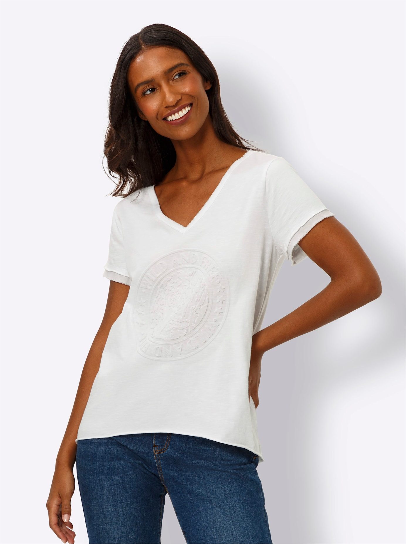 heine Shirt met V-hals Shirt (1-delig)