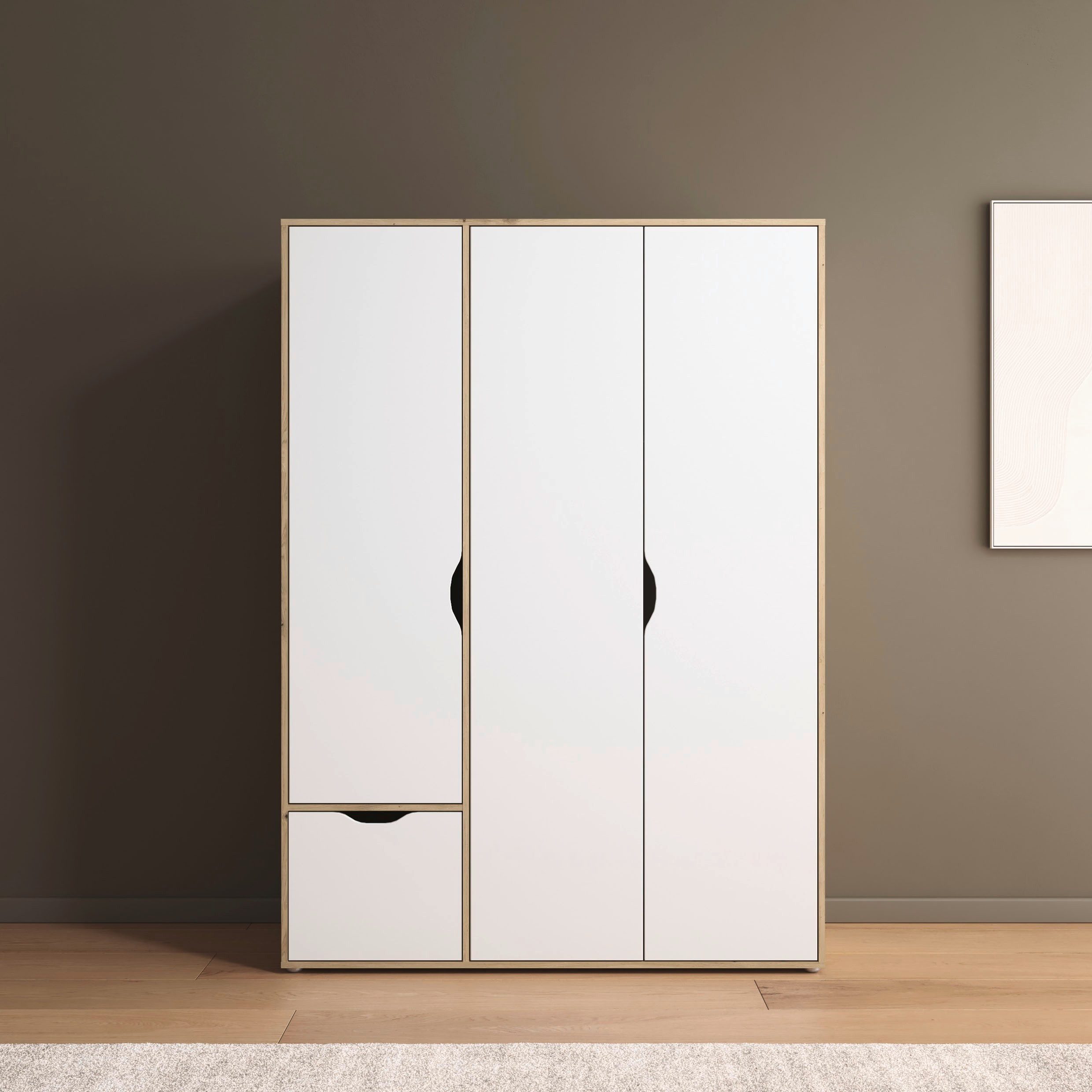 rauch Draaideurkast Kledingkast Kast Garderobe Wasmand NARAI met Laden Greefaansluitingen voor een greeploze look TOPSELLER MADE IN GERMANY