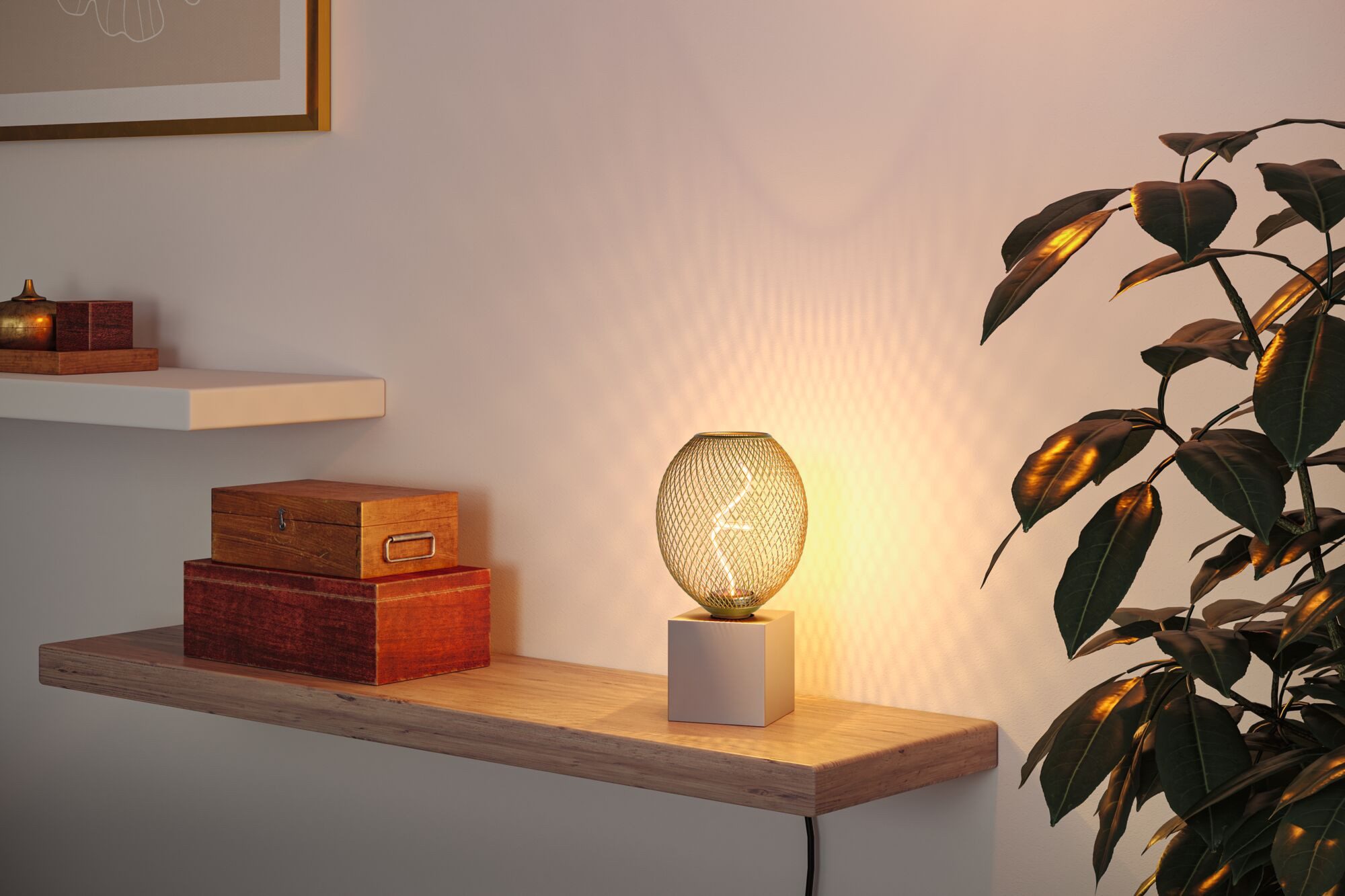 Paulmann Led-verlichting Metallic Glow Standard 230V LED globe dimbaar messing (1 stuk)