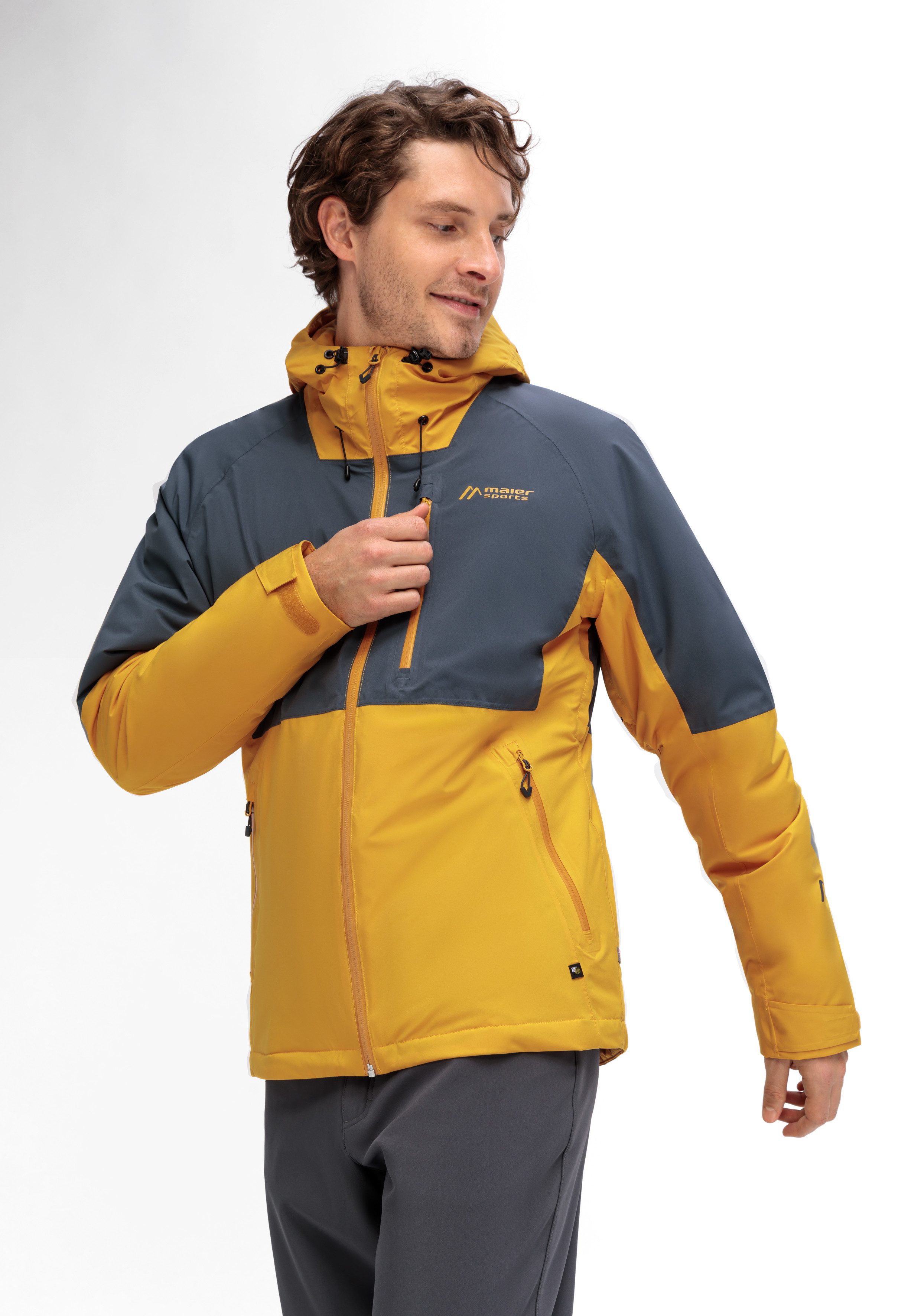 Maier Sports Functioneel jack Metor Move M Heren outdoorjas waterdicht ritszakken capuchon