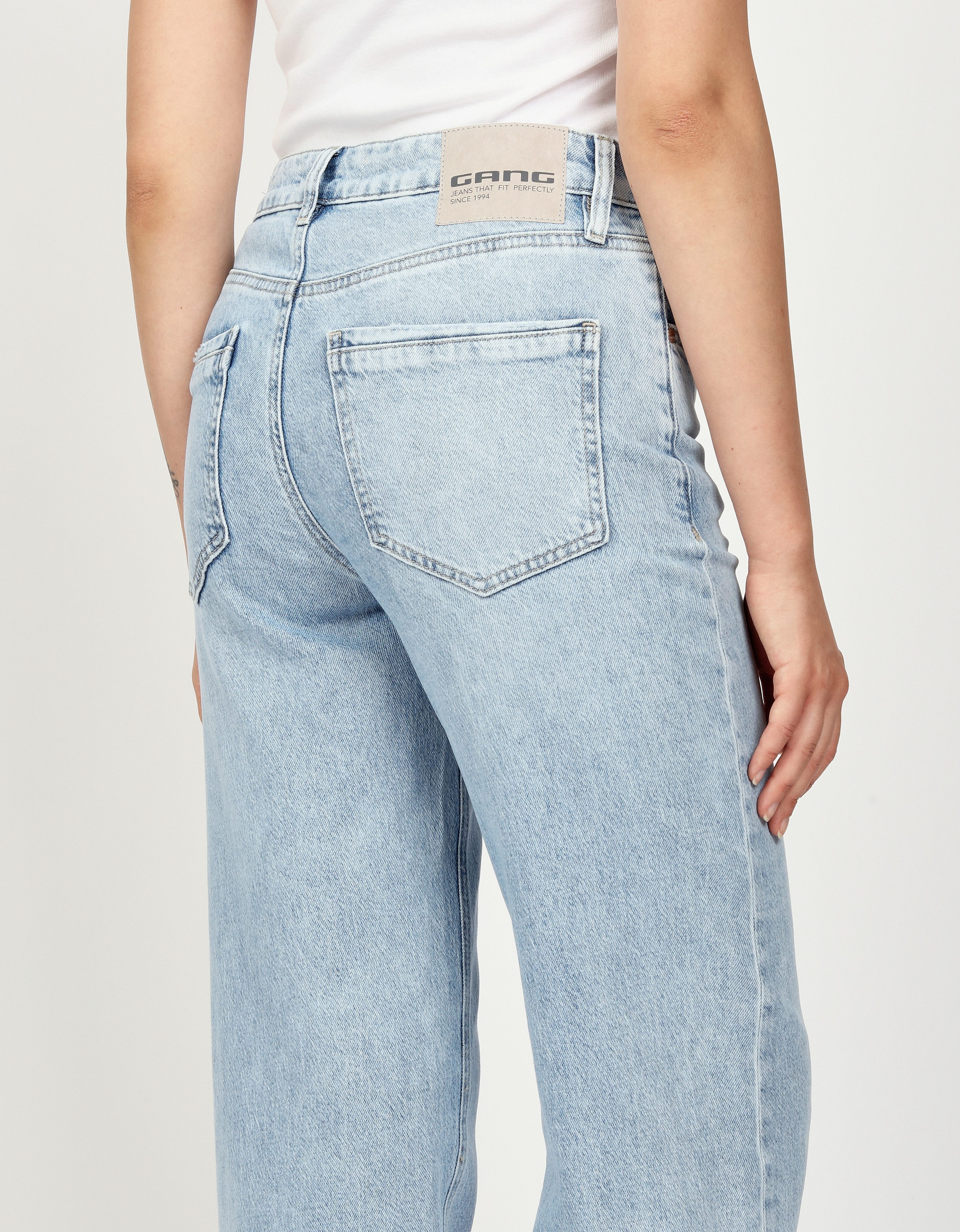 GANG Straight jeans 94JUL SLIT met splitje