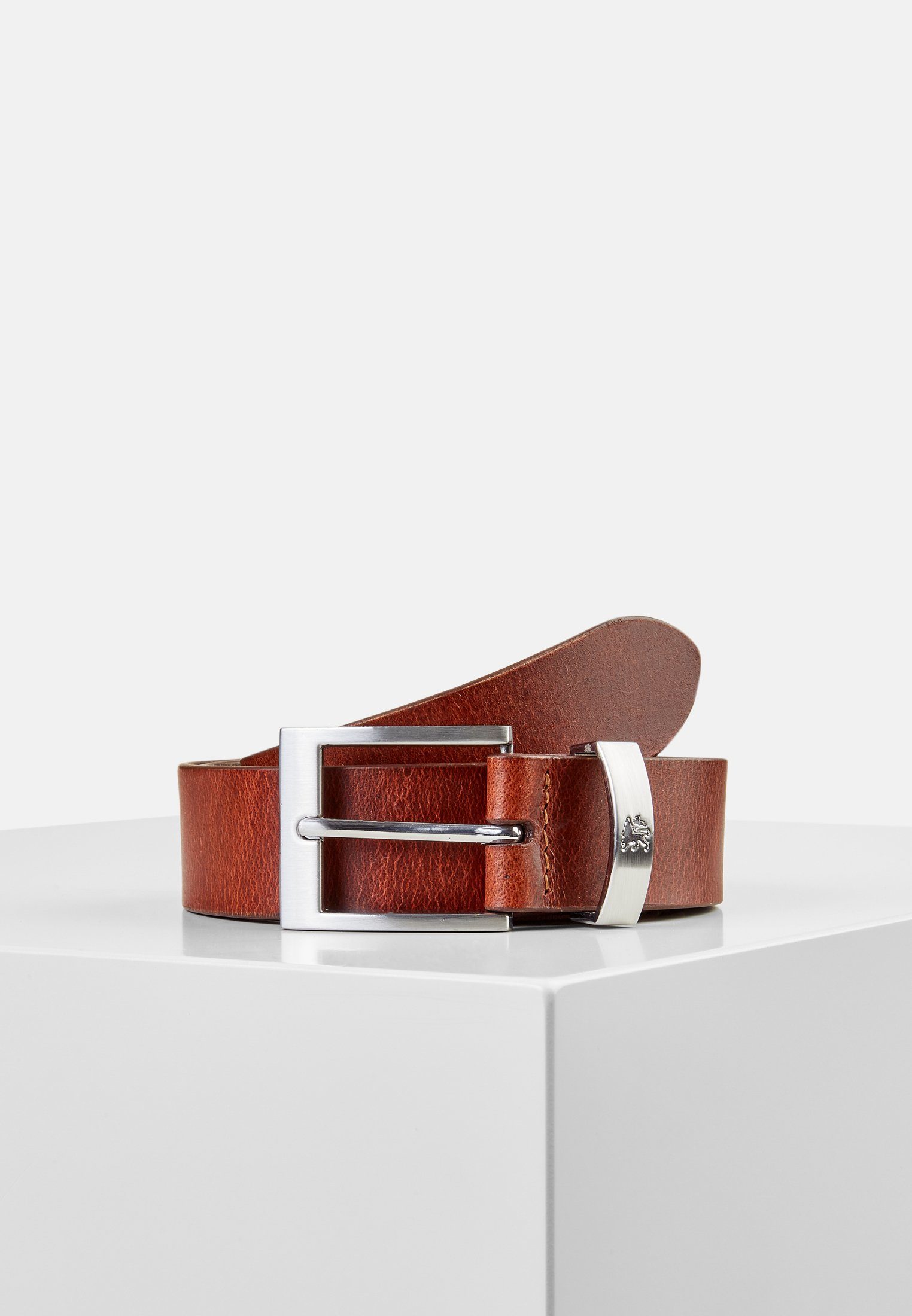 Lerros Leren riem LERROS riem met metalelementen