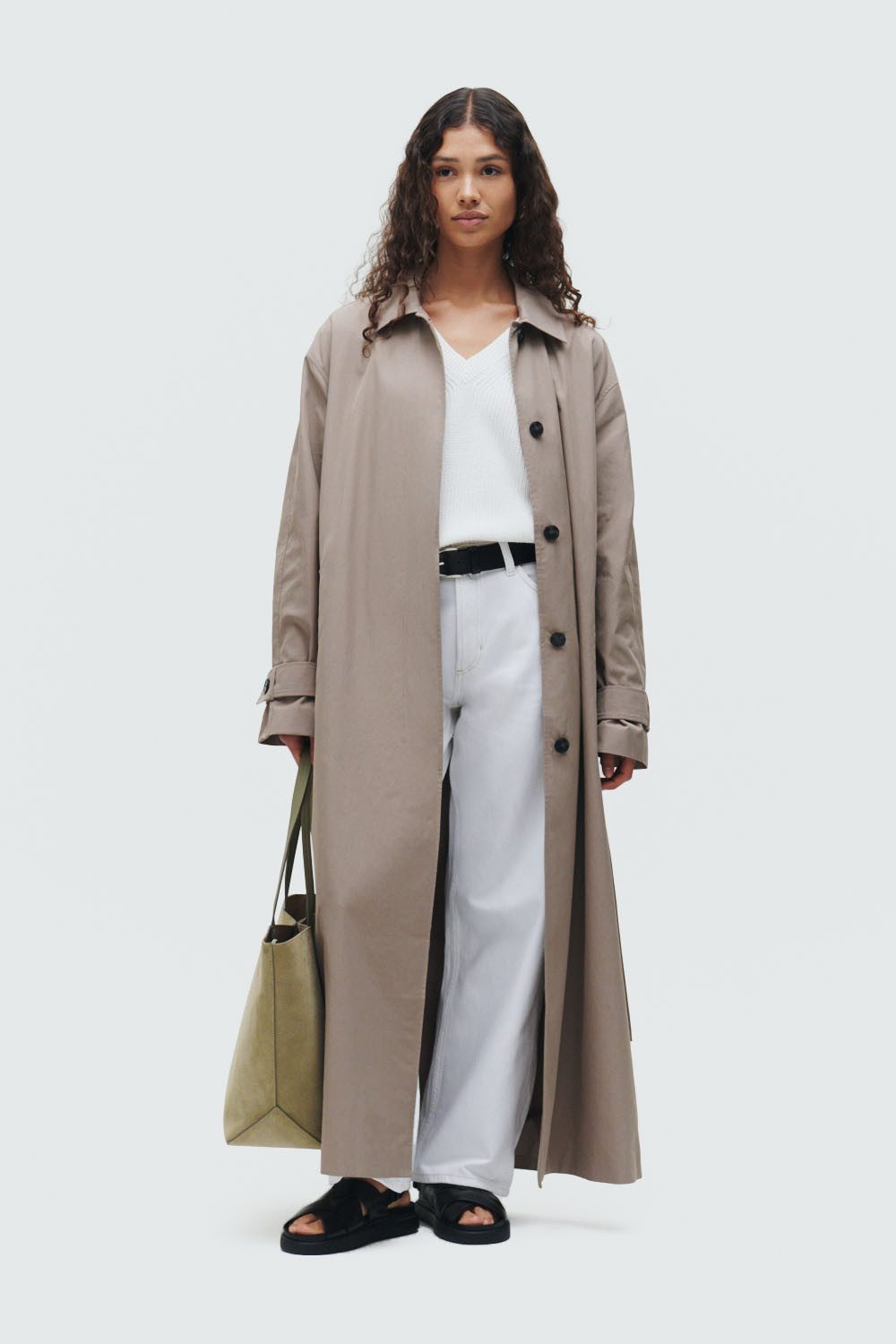 Calvin Klein Trenchcoat TRENCH COAT met steekzakken, met logopatch