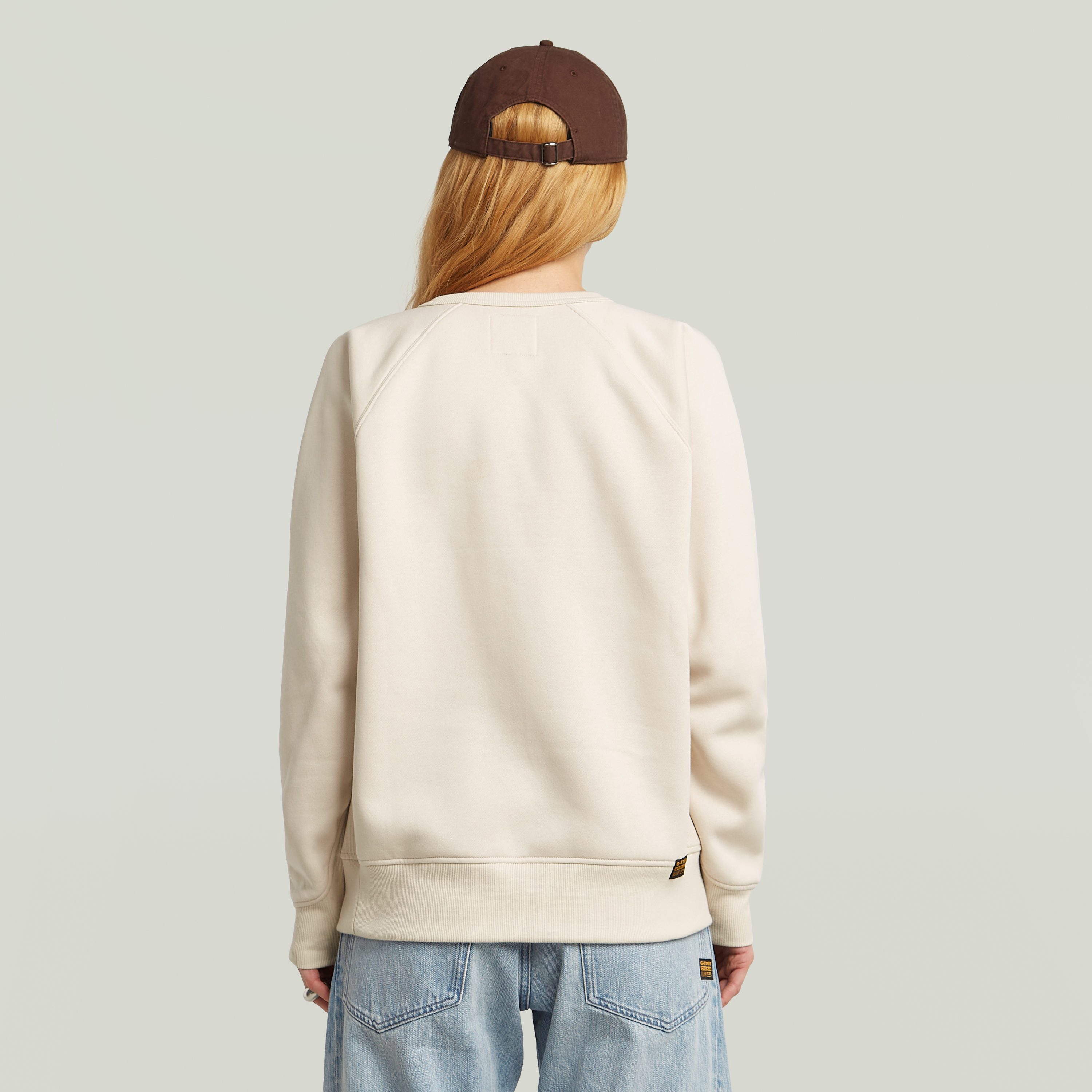 G-Star RAW Sweatshirt Premium core 2.0 met inzetstuk bij de halslijn