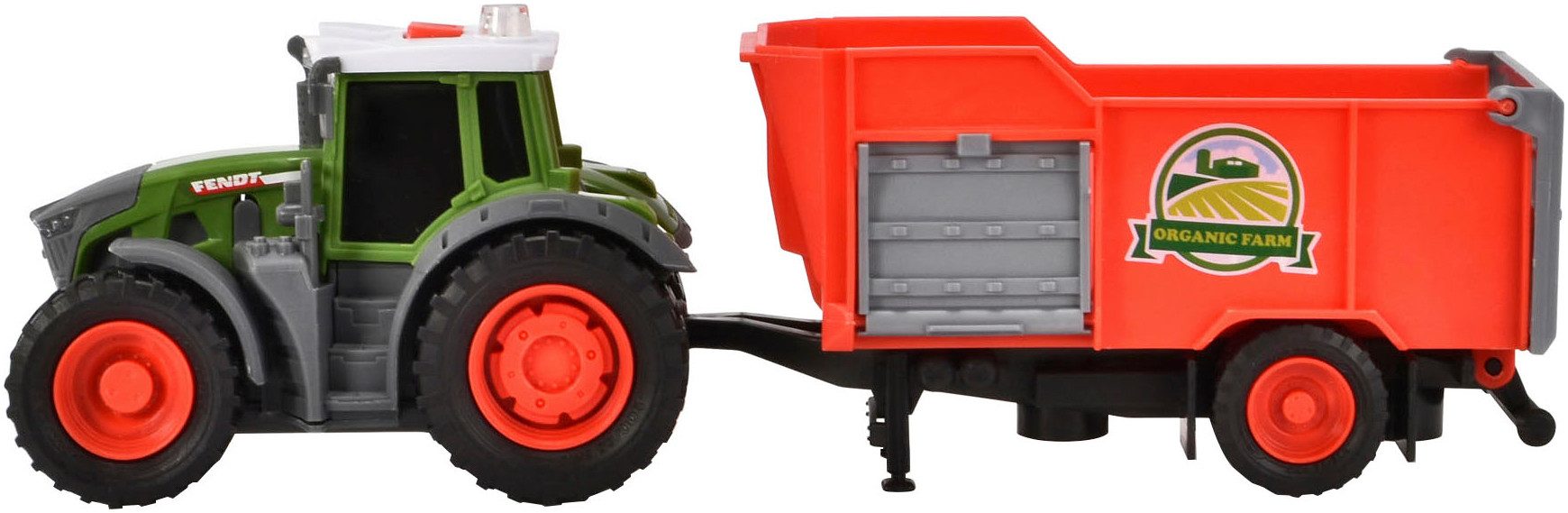 Dickie Toys Speelgoed-tractor Fendt farm trailer met licht en geluid