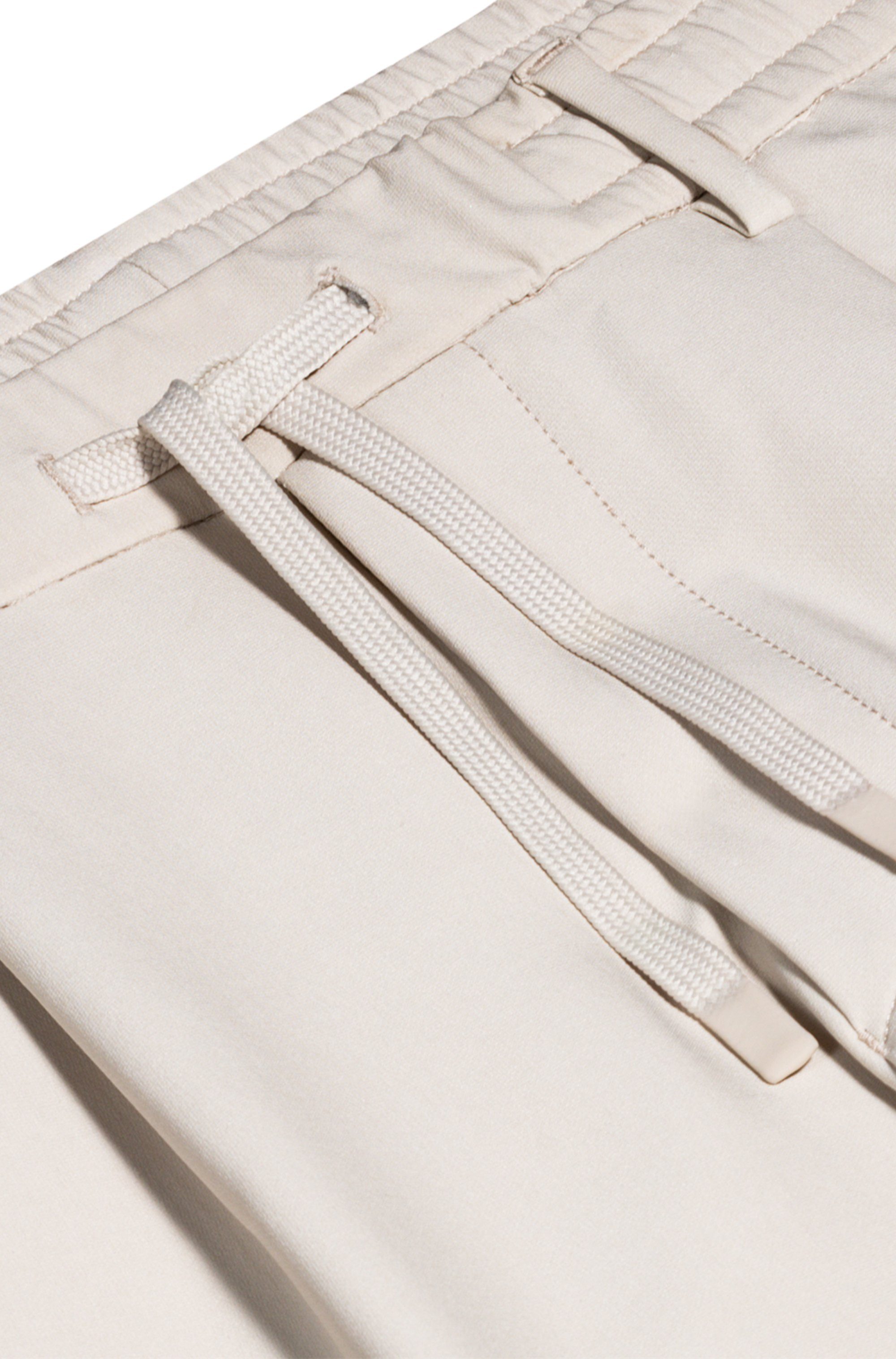 BOSS GREEN Geweven broek T_Convert-Pleat met trekkoord en merklabel