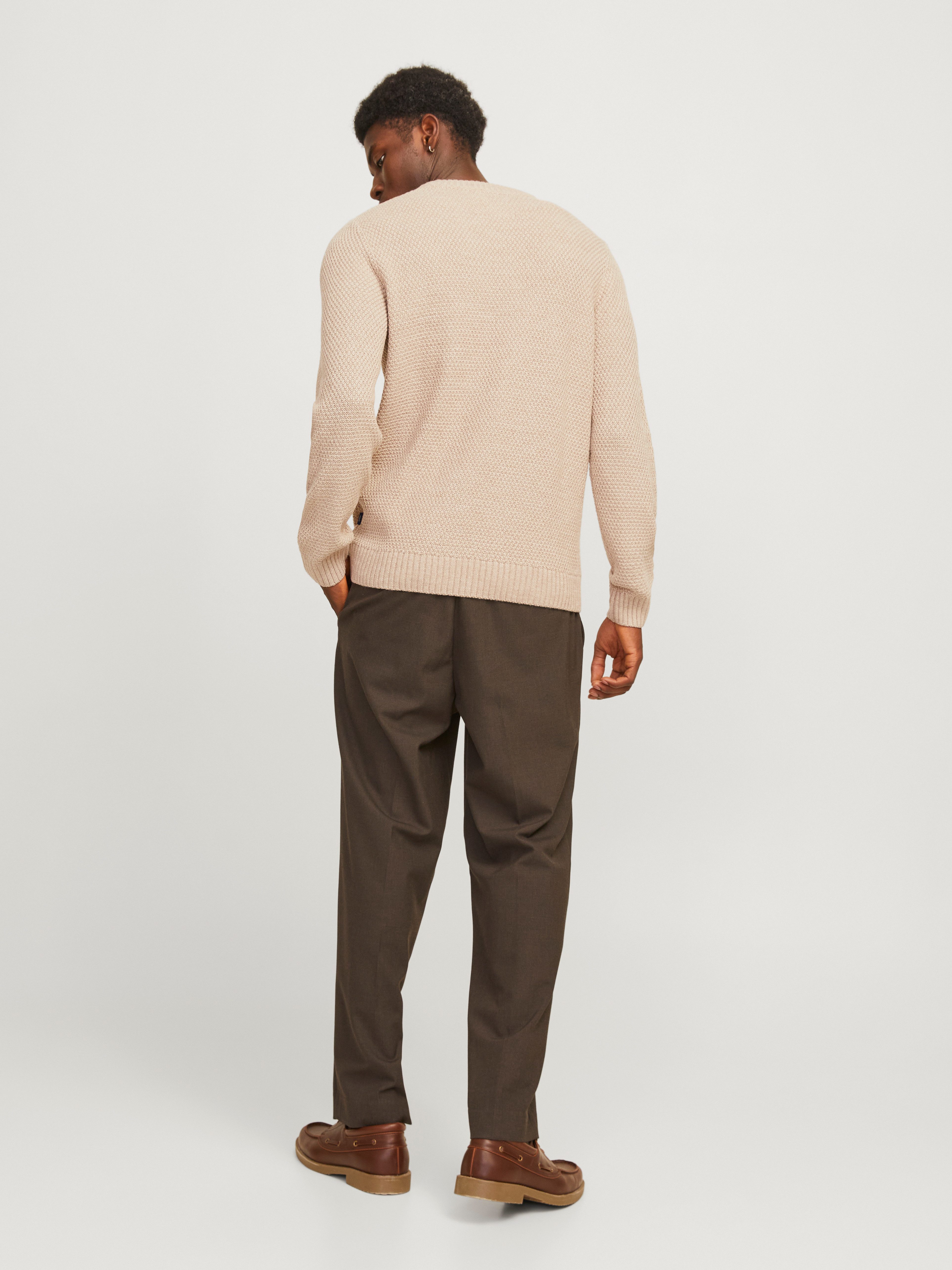 Jack & Jones Trui met ronde hals JPRBLUDIOGO CABLE KNIT LN