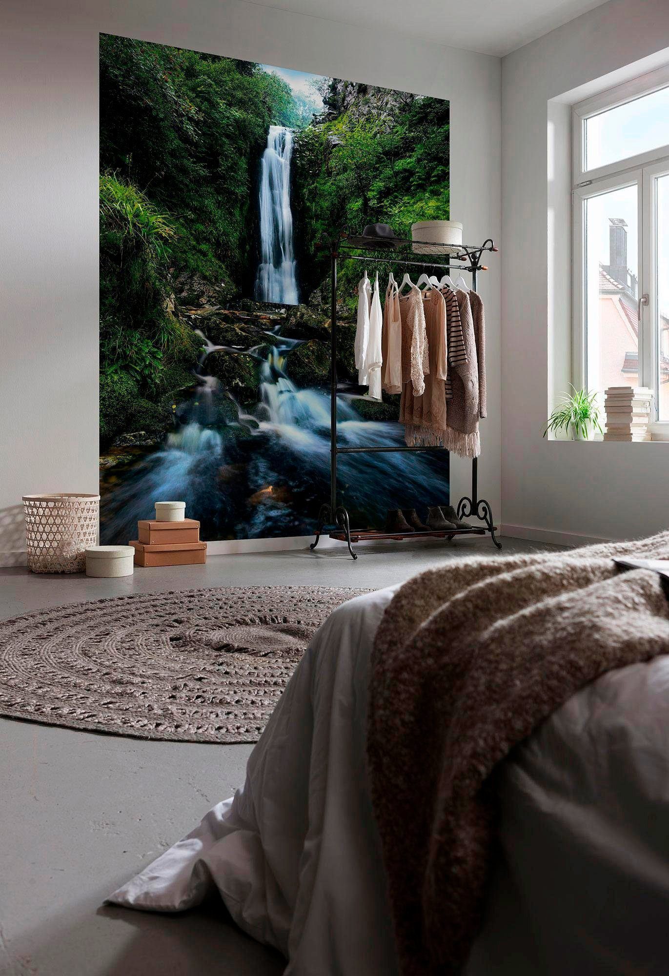 Komar Vliesbehang Digitale print vlies - Glenevin Falls - Afmeting 200 x 250 cm (1 stuk)