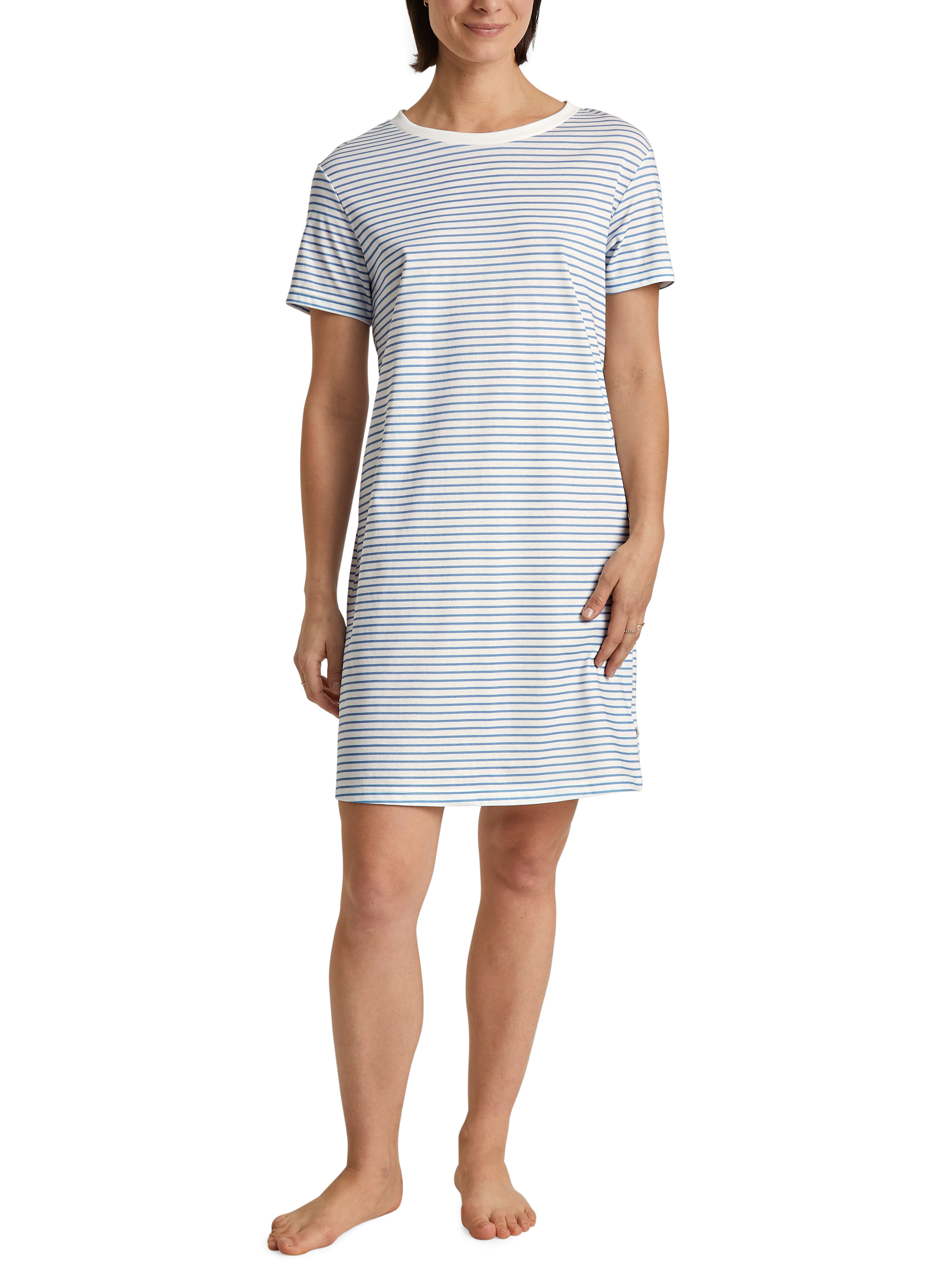 CALIDA Nachthemd Cotton Stripes met comfortabele, rechte snit