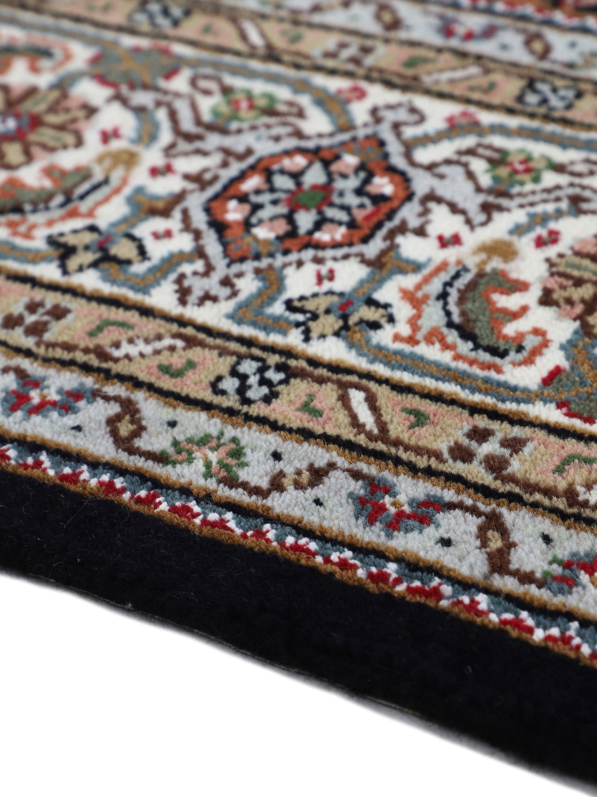 Woven Arts Loper Oosters tapijt Tabriz Mahi met de hand geknoopt, woonkamer, zuivere wol voor een warme omgevingsklimaat