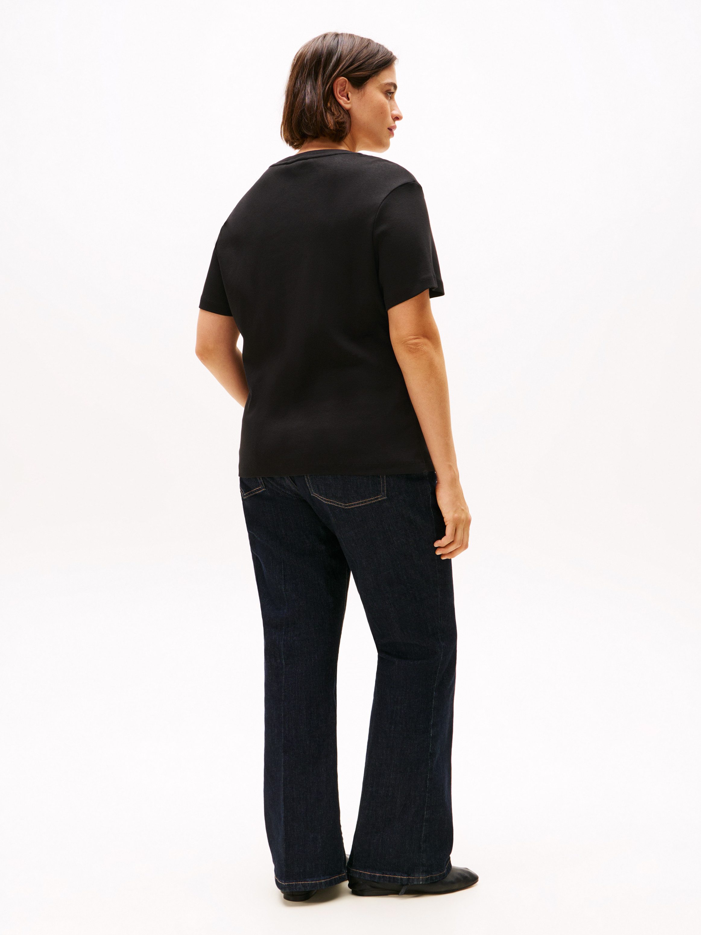 Tommy Hilfiger Curve Shirt met V-hals CRV SLIM CODY V-NK SS