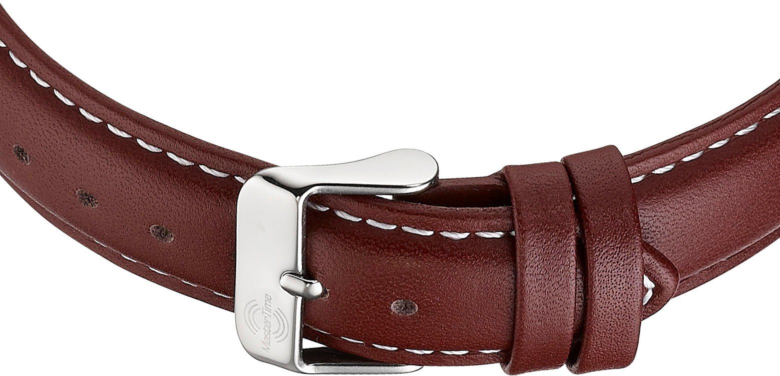 MASTER TIME Radiografisch horloge Super Power Armbanduhr, quartzhorloge, heren, datum, verlichtte wijzers, flexband, trekband