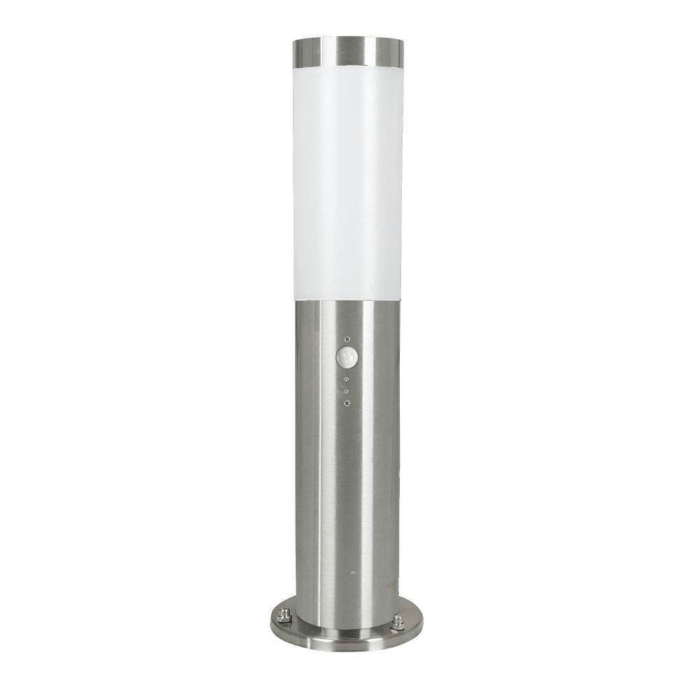 EGLO Sokkellamp HELSINKI LED padlamp, buitenverlichting, bewegingssensor, IP44, roestvrij staal (1 stuk)