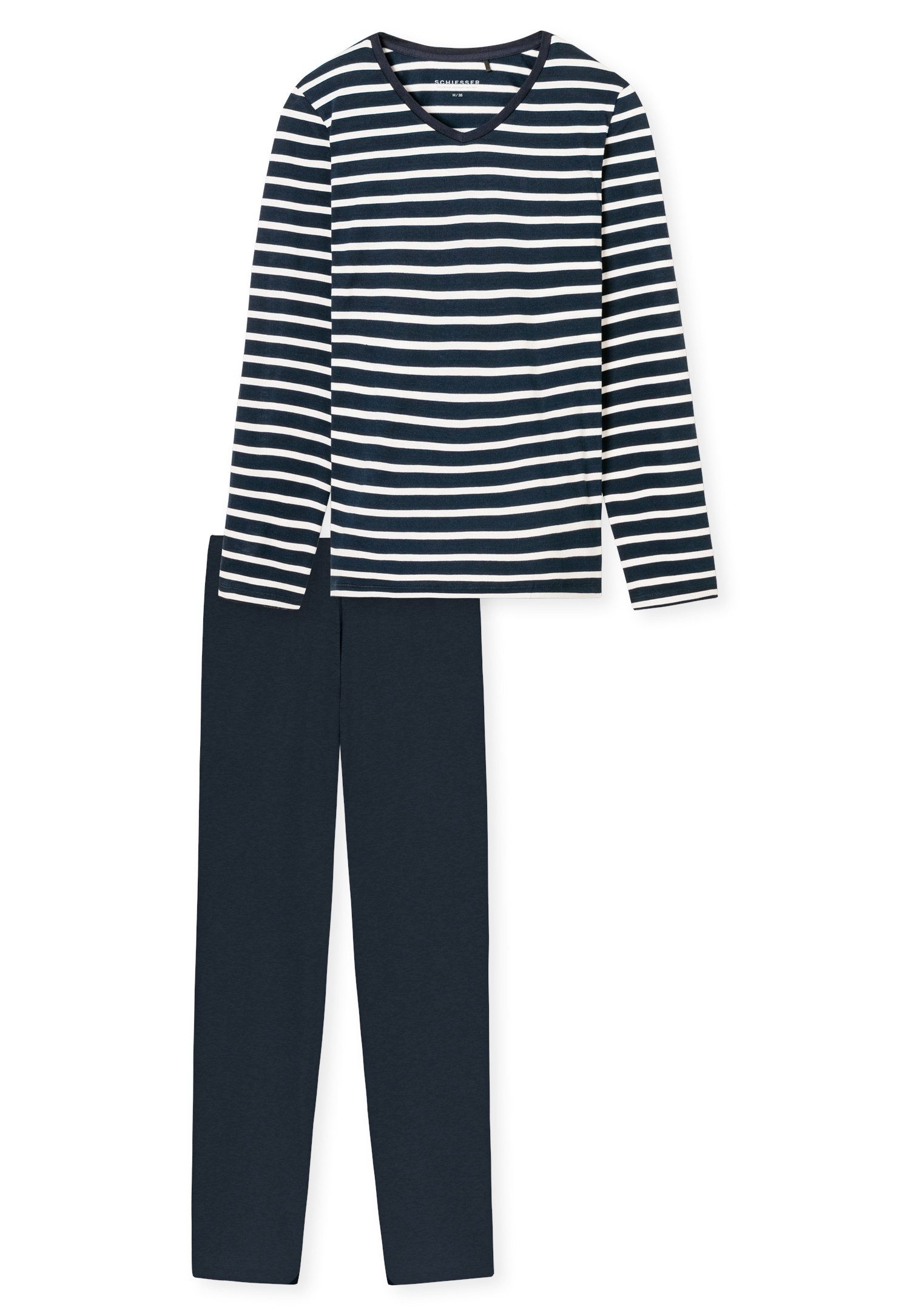 Schiesser Pyjama Casual Essentials met comfortabele boorden (2-delig)