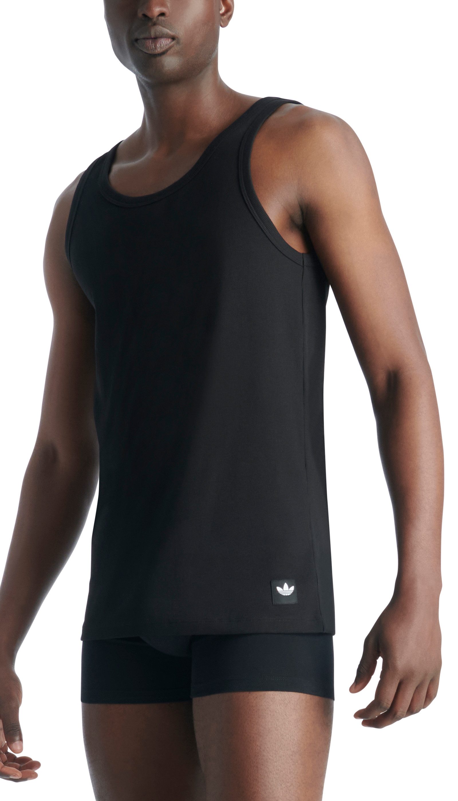 adidas Originals Muscle-shirt met subtiel merklogo aan de zoom (Set van 2)