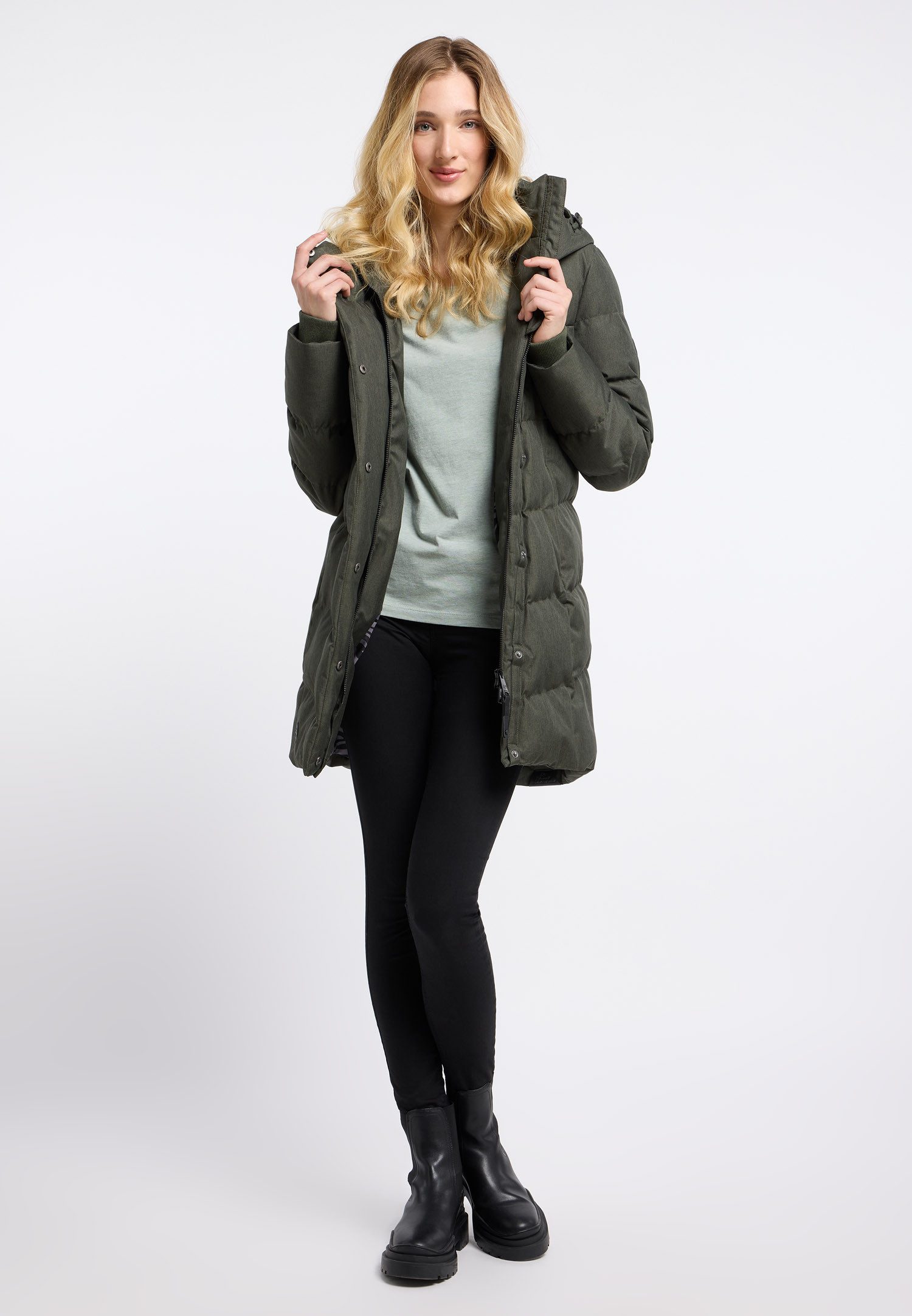 Ragwear Gewatteerde jas PAVLA waterafstotende en verwarmende quiltmantel voor de winter