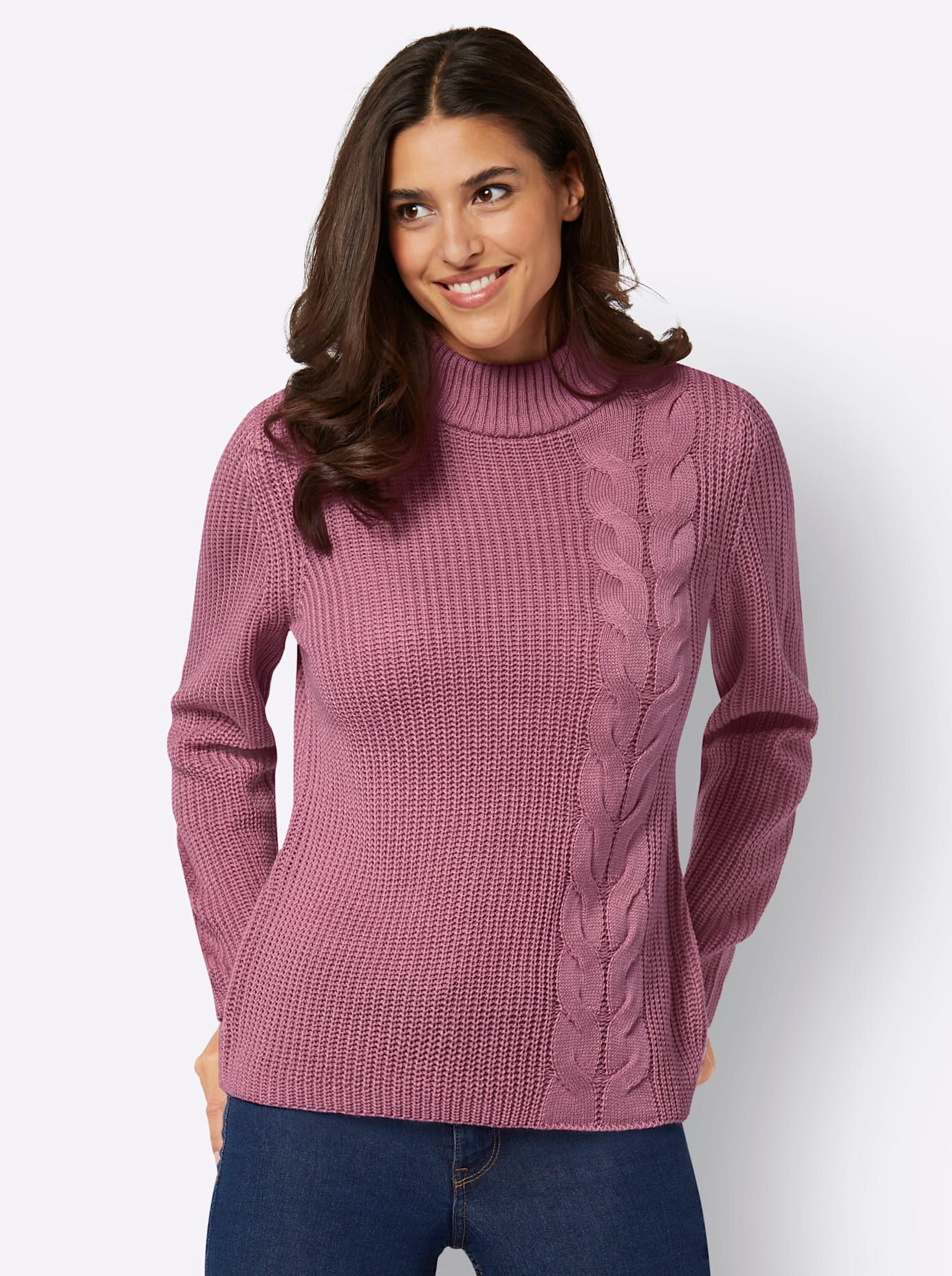 Classic Basics Gebreide Trui met opstaande kraag